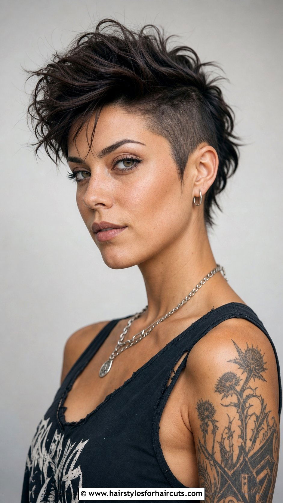 Soft Layered Mohawk For 2A Hair - 25 haircuts for 2a hair - 25 haircuts for 2a hair
