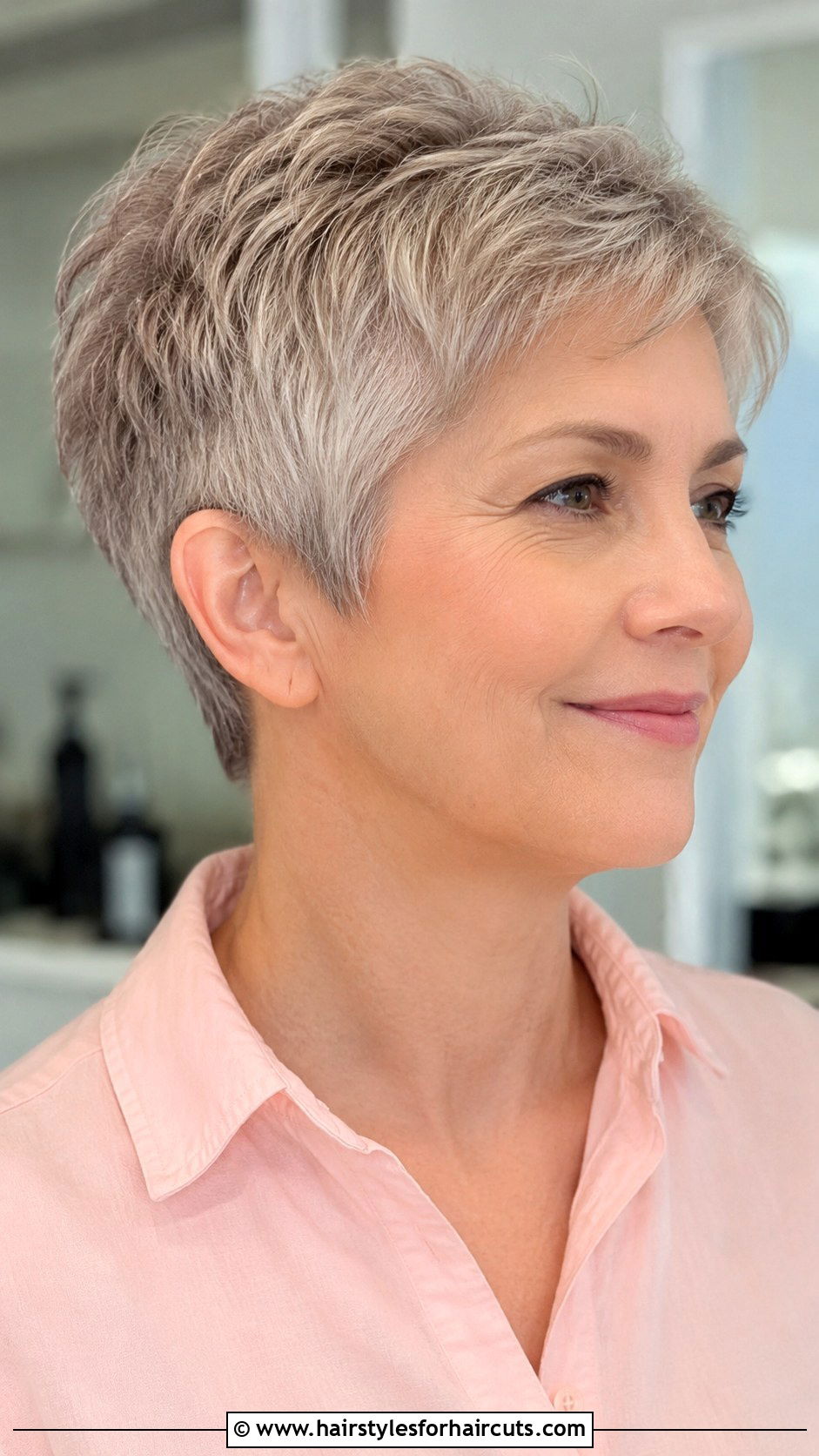Soft Layered Pixie For Cancer Patients - 25 cancer haircuts - 25 cancer haircuts