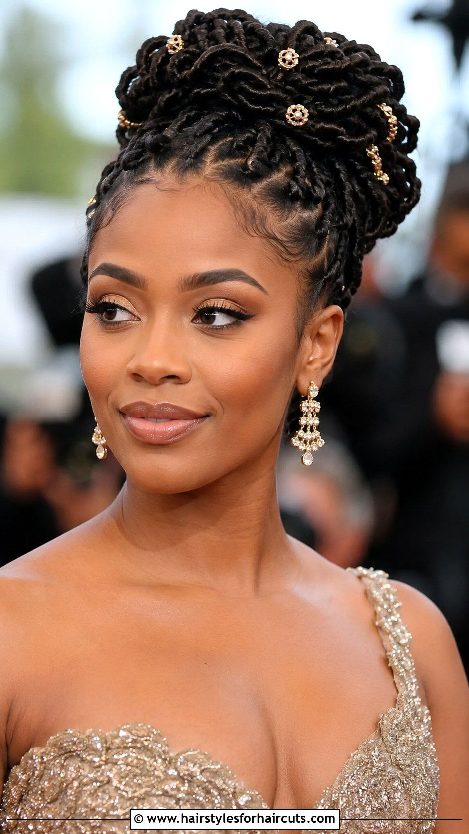 Soft Locs Updo - 25 soft locs hairstyles - 25 soft locs hairstyles