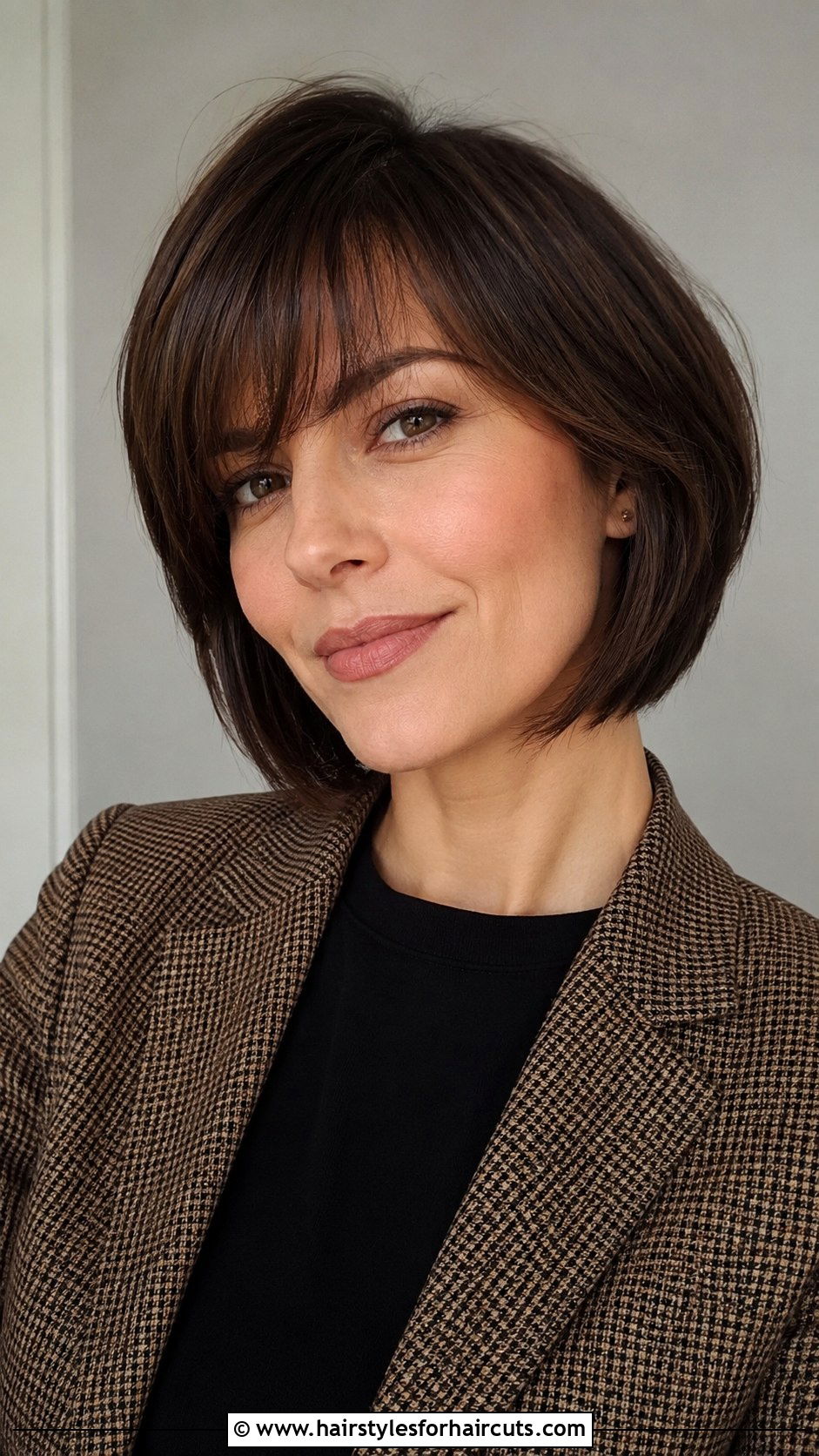 Soft Side Bangs With A Line Bob - 25 bangs hairstyles for thin hair - 25 bangs hairstyles for thin hair