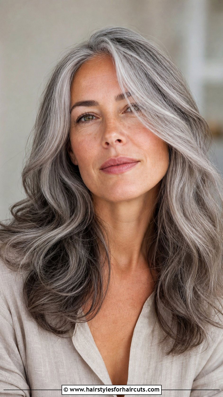 Soft Wave Grey Layers - 25 low maintenance medium length layered grey hairstyles - 25 low maintenance medium length layered grey hairstyles