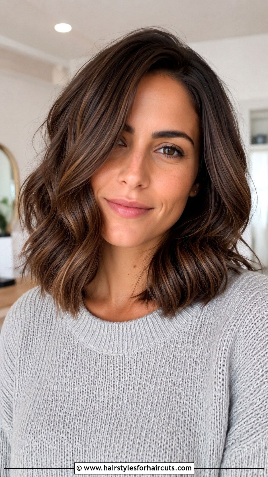 Soft Wave Lob Haircut - 25 haircuts for white hair over 60 - 25 haircuts for white hair over 60