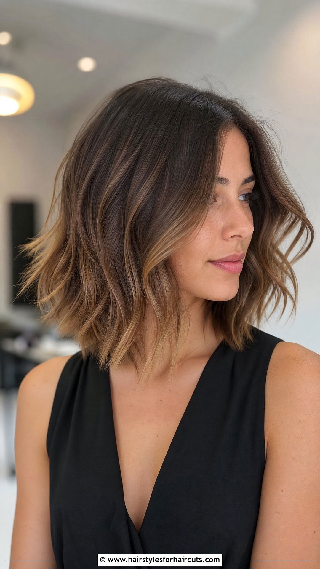 Soft Waved Lob Haircut - 25 wedding party hairstyles for short hair - 25 wedding party hairstyles for short hair