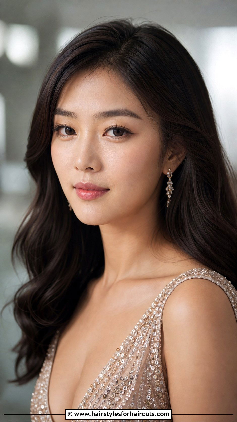 Soft Waves Long Hair - 25 hairstyles for round face asian woman - 25 hairstyles for round face asian woman