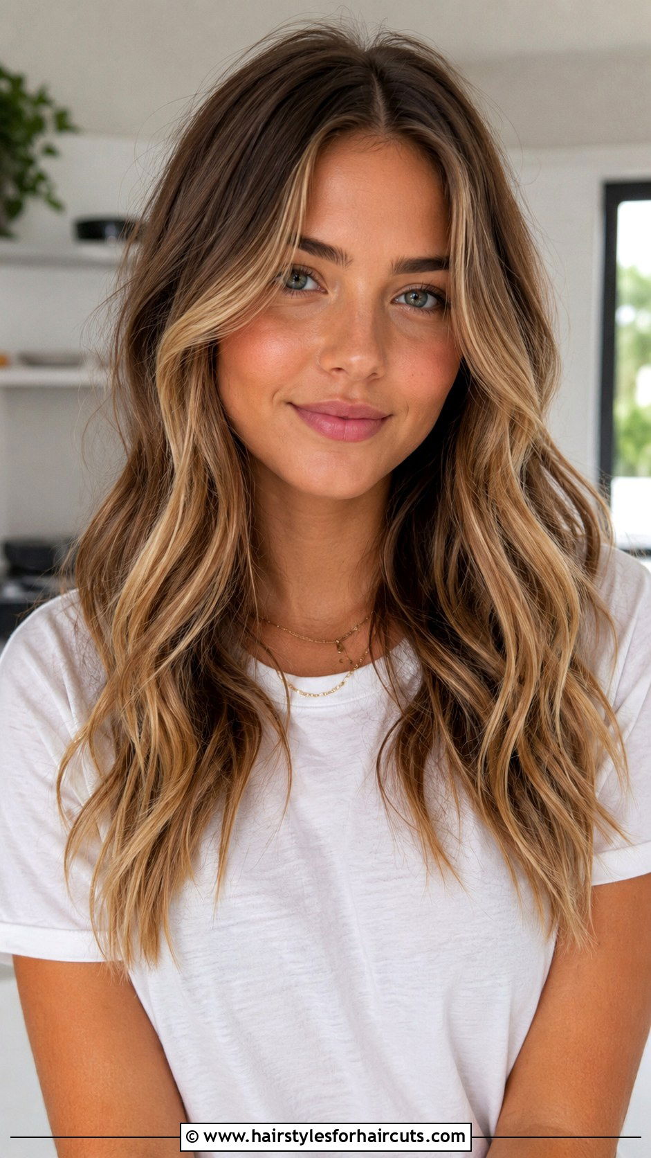 Soft Waves With Middle Part - 25 full hairstyles - 25 full hairstyles