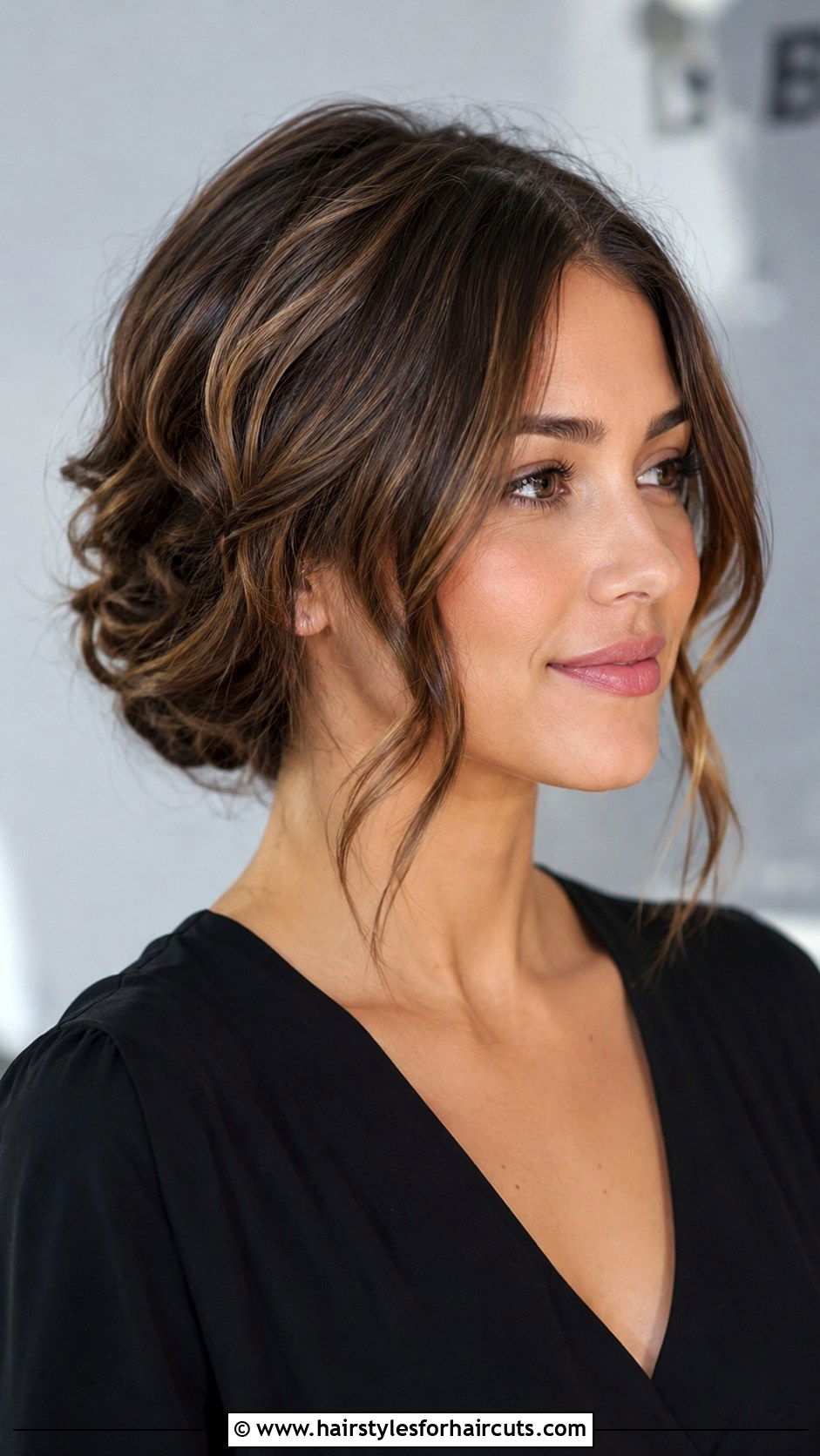 Soft Waves With Tucked Ends - 25 easy funeral hairstyles for long hair - 25 easy funeral hairstyles for long hair