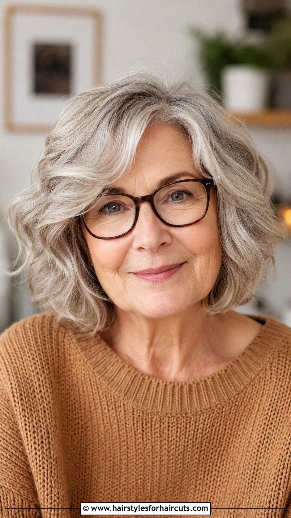 Soft Wavy Bob - 25 short haircuts for thin hair over 70 - 25 short haircuts for thin hair over 70