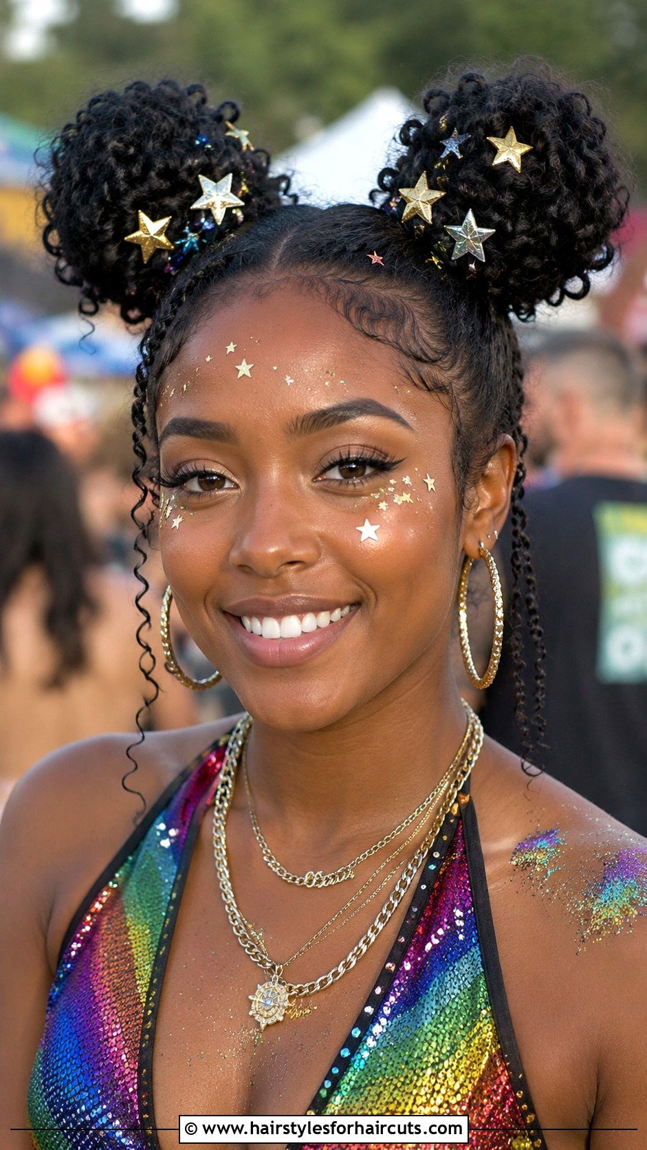 Space Buns - 25 black girl hairstyles - 25 black girl hairstyles