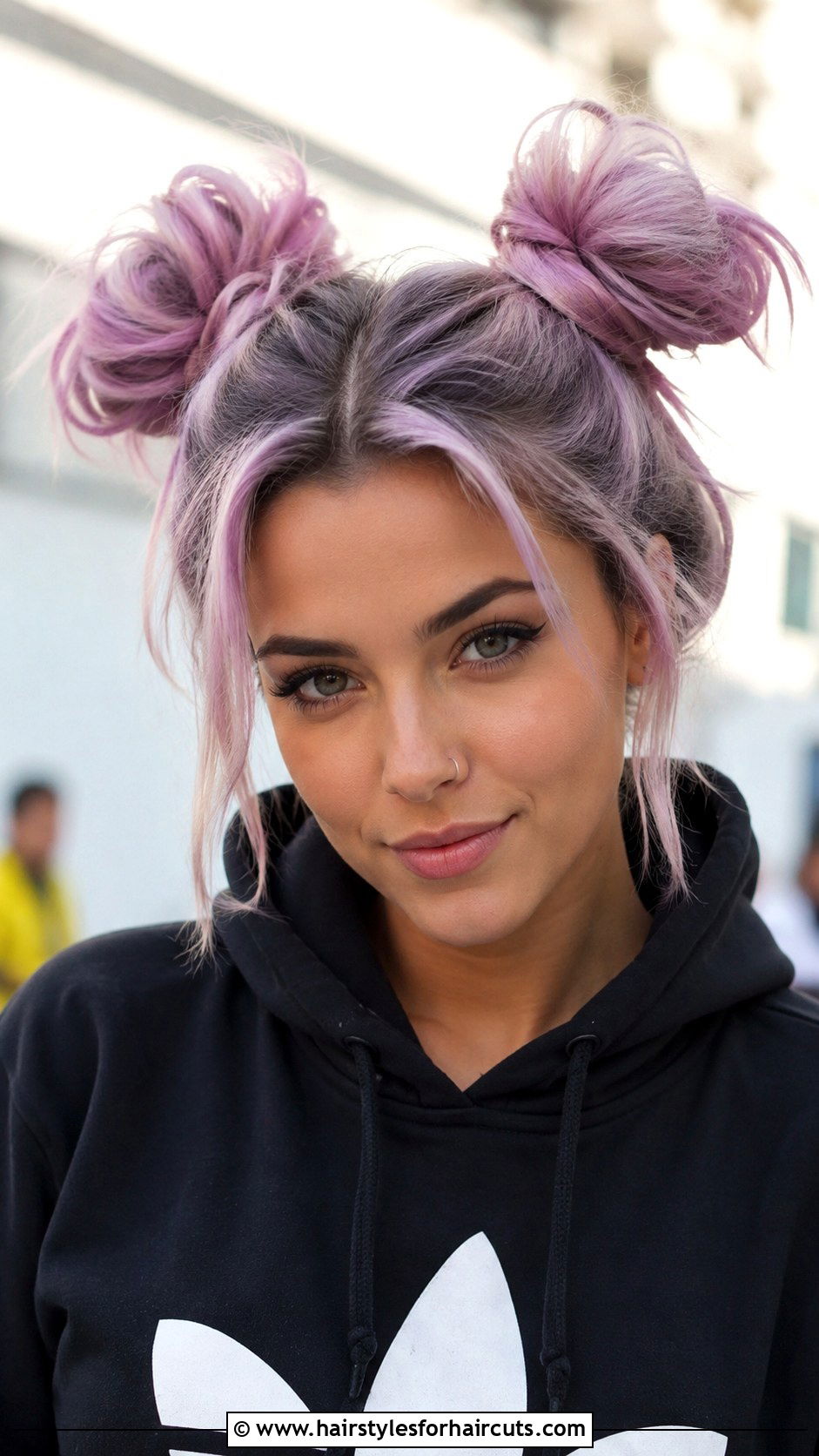 Space Buns - 25 protective hairstyles for long curly hair - 25 protective hairstyles for long curly hair