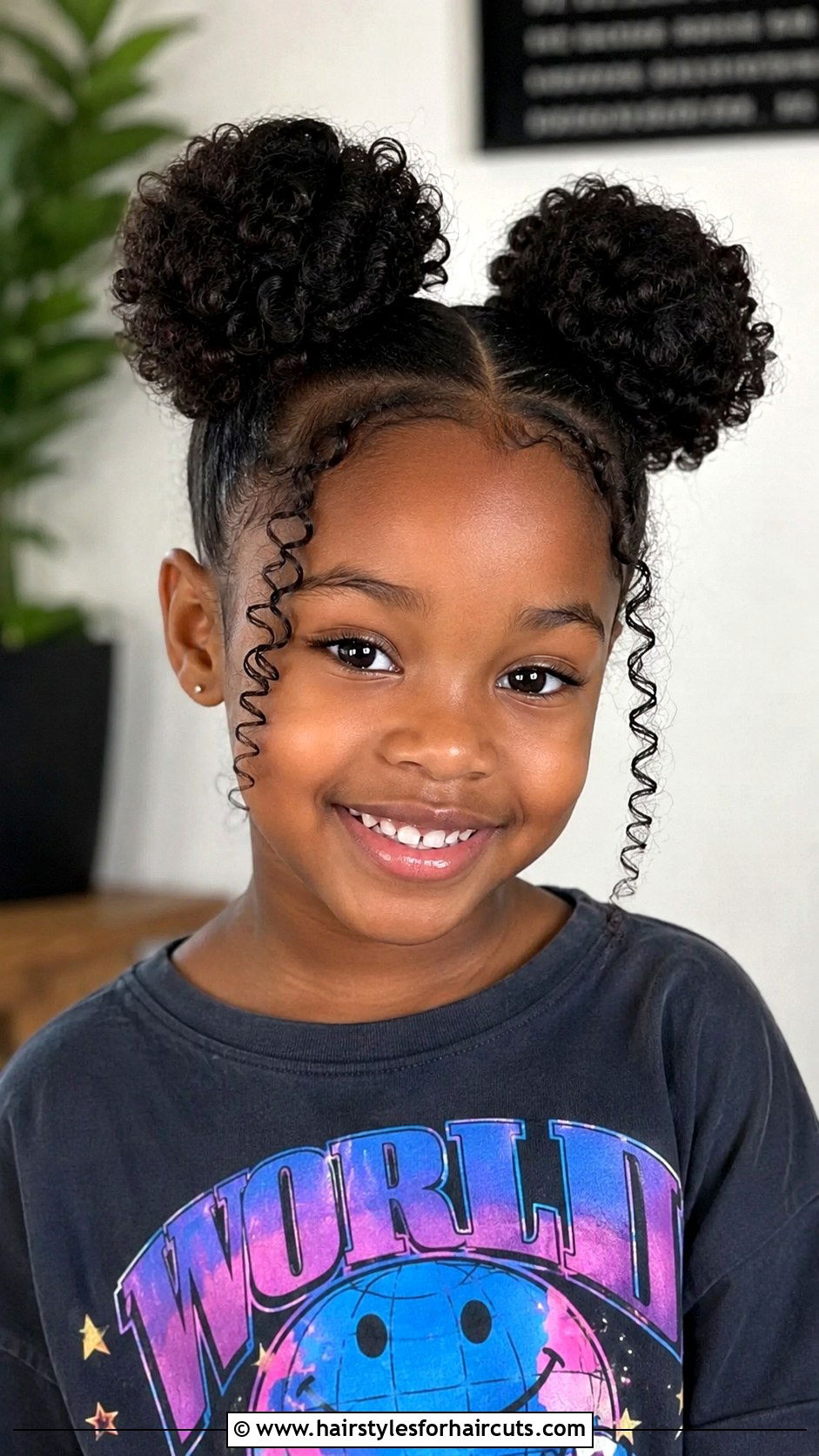 Space Buns - 25 black kids hairstyles - 25 black kids hairstyles