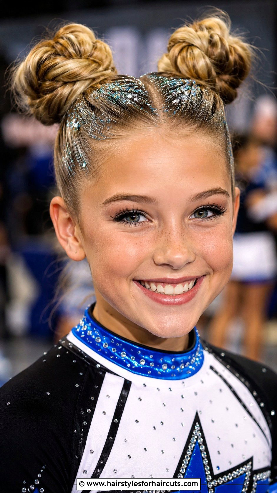 Space Buns - 25 cheerleading hairstyles for black hair - 25 cheerleading hairstyles for black hair