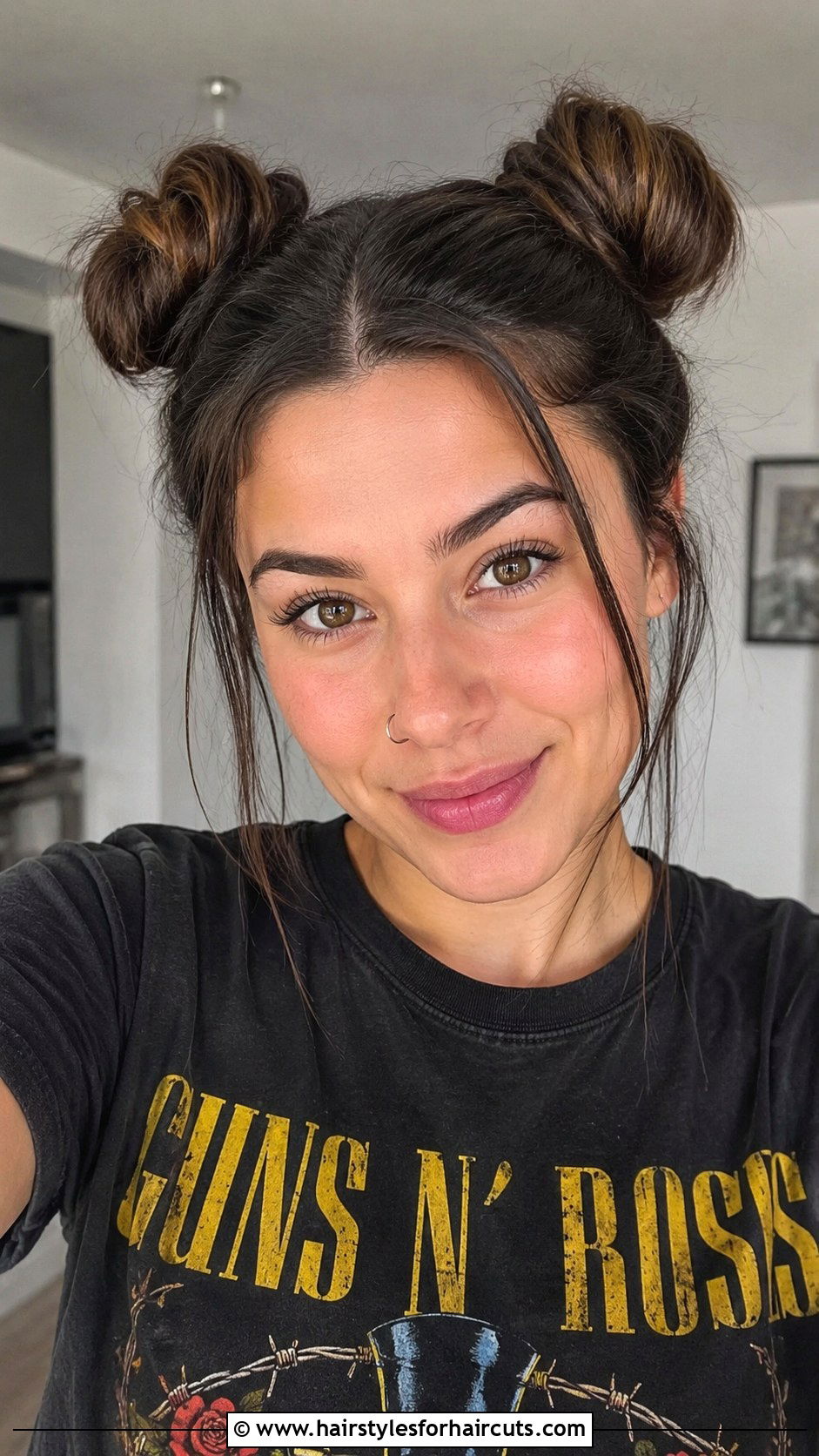 Space Buns - 25 clip in hair extension hairstyles - 25 clip in hair extension hairstyles