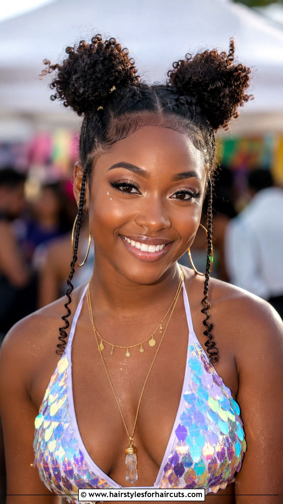 Space Buns On 4A Hair - 25 4a hairstyles - 25 4a hairstyles