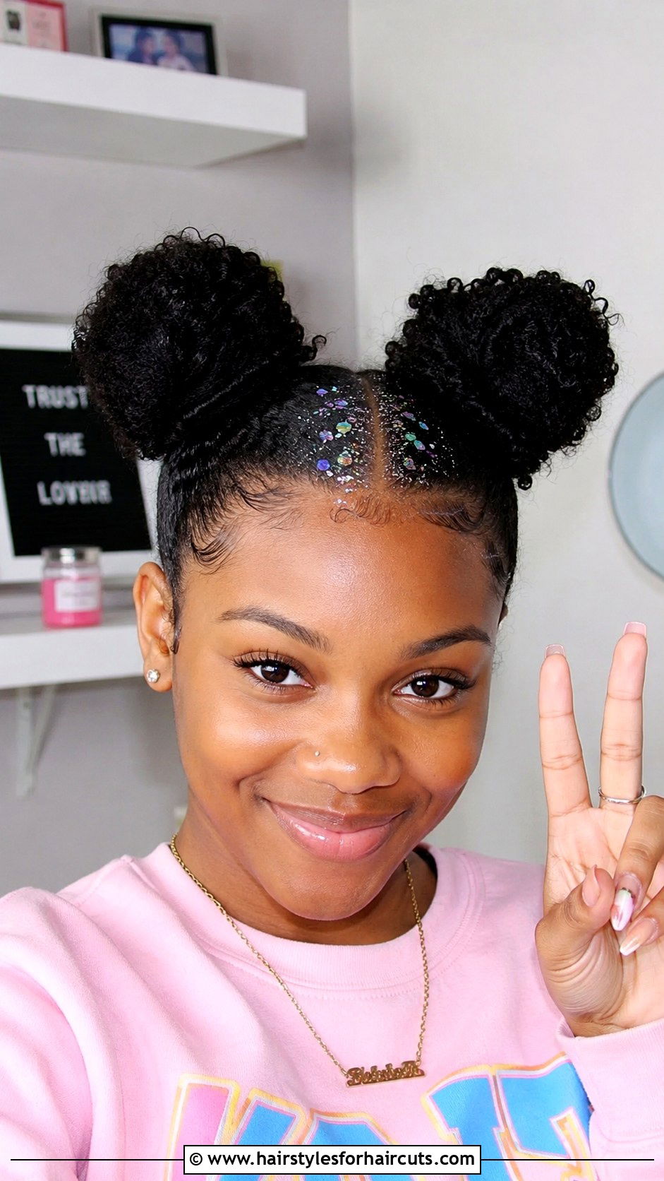 Space Buns On Natural Hair - 25 birthday hairstyles for black girl natural hair - 25 birthday hairstyles for black girl natural hair