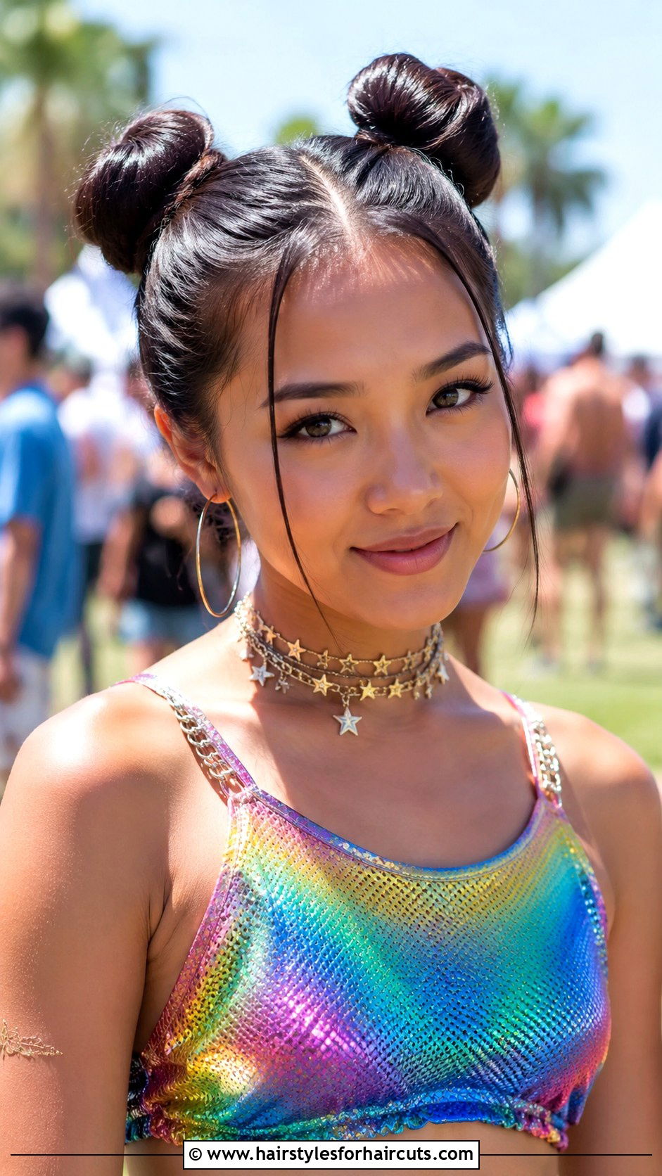 Space Buns Straight Hair - 25 hairstyles on straight hair - 25 hairstyles on straight hair