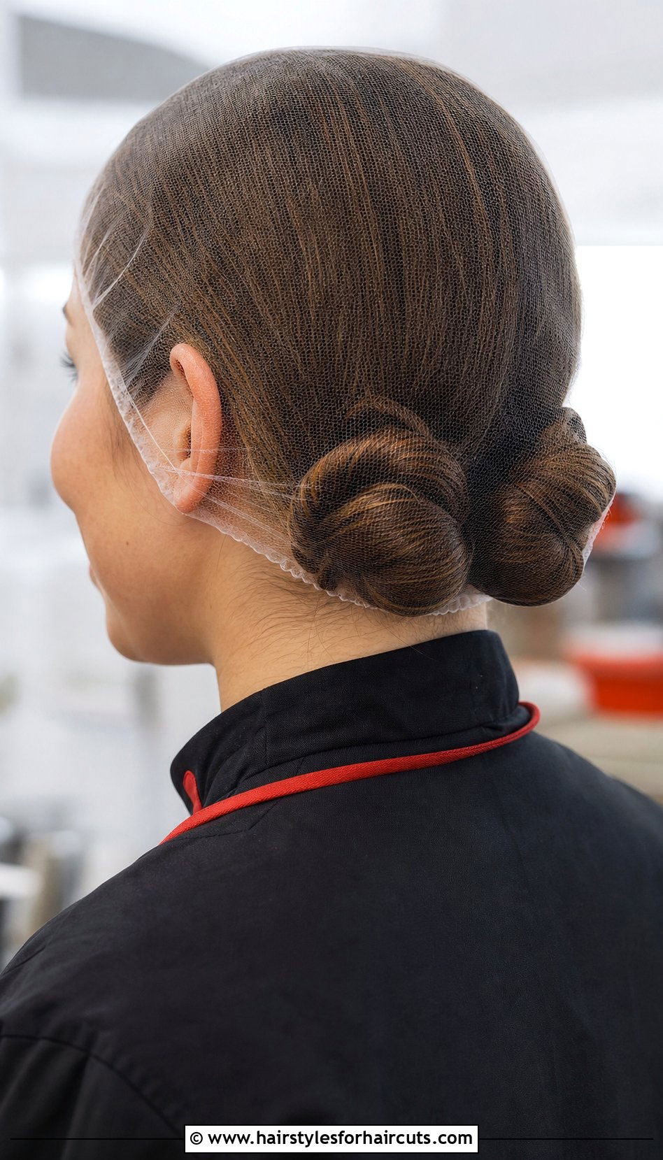 Space Buns Under Hair Net - 25 hair net hairstyles for work - 25 hair net hairstyles for work