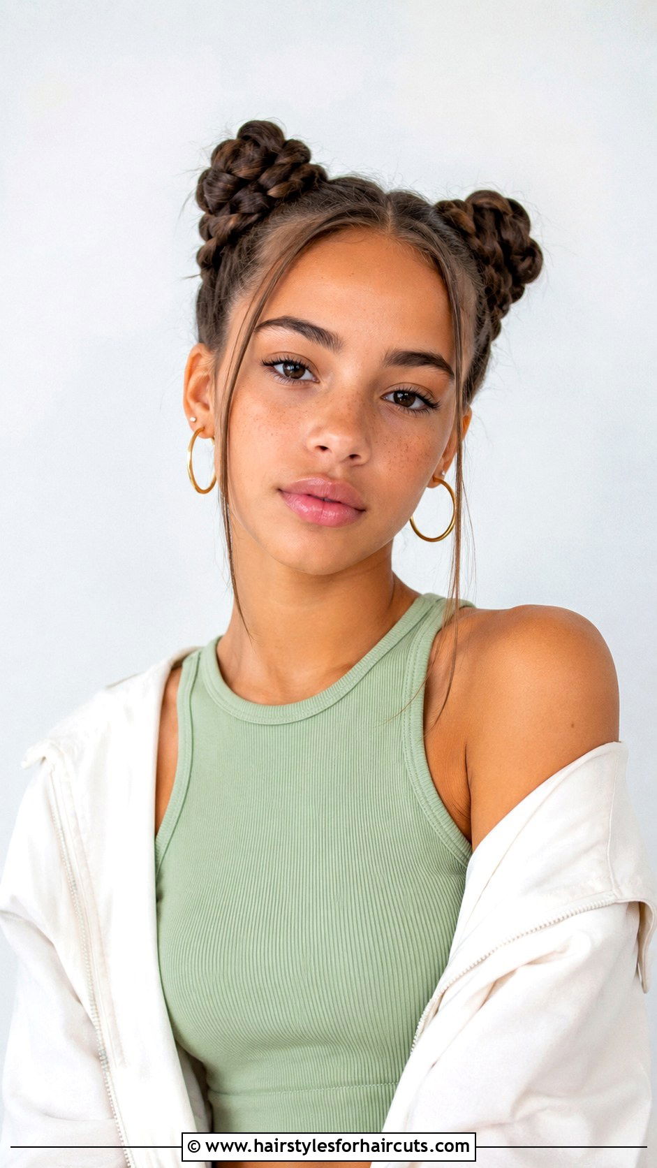 Space Buns With Braids - 25 african hairstyles girl - 25 african hairstyles girl