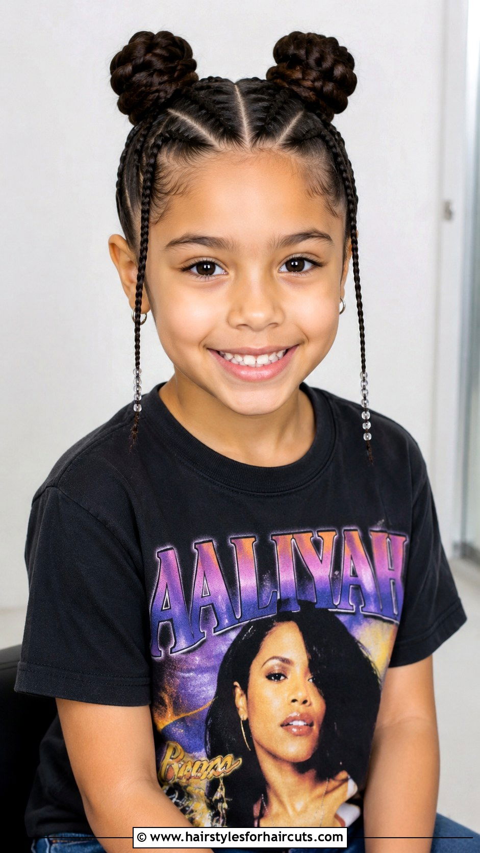 Space Buns With Braids - 25 4th grade hairstyles - 25 4th grade hairstyles