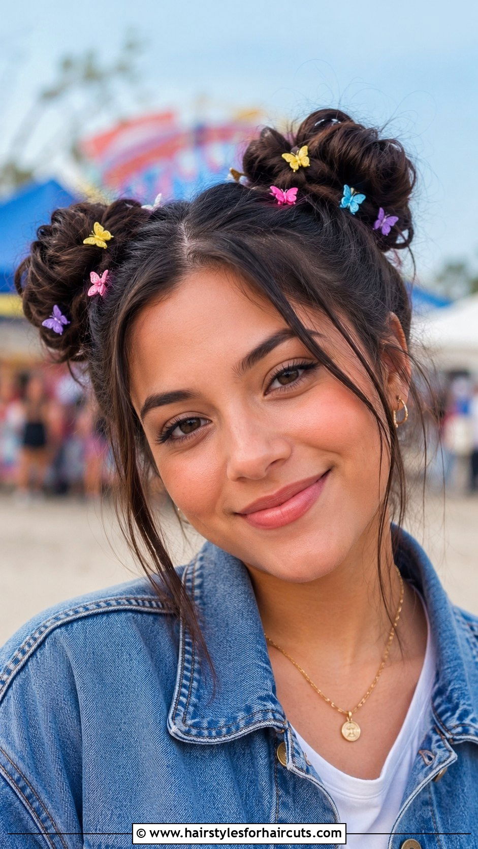 Space Buns With Butterfly Clips - 25 haircuts clips - 25 haircuts clips