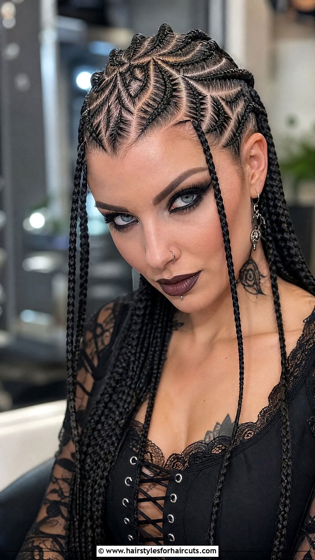 Spider Web Braids - 25 wacky hairstyles - 25 wacky hairstyles