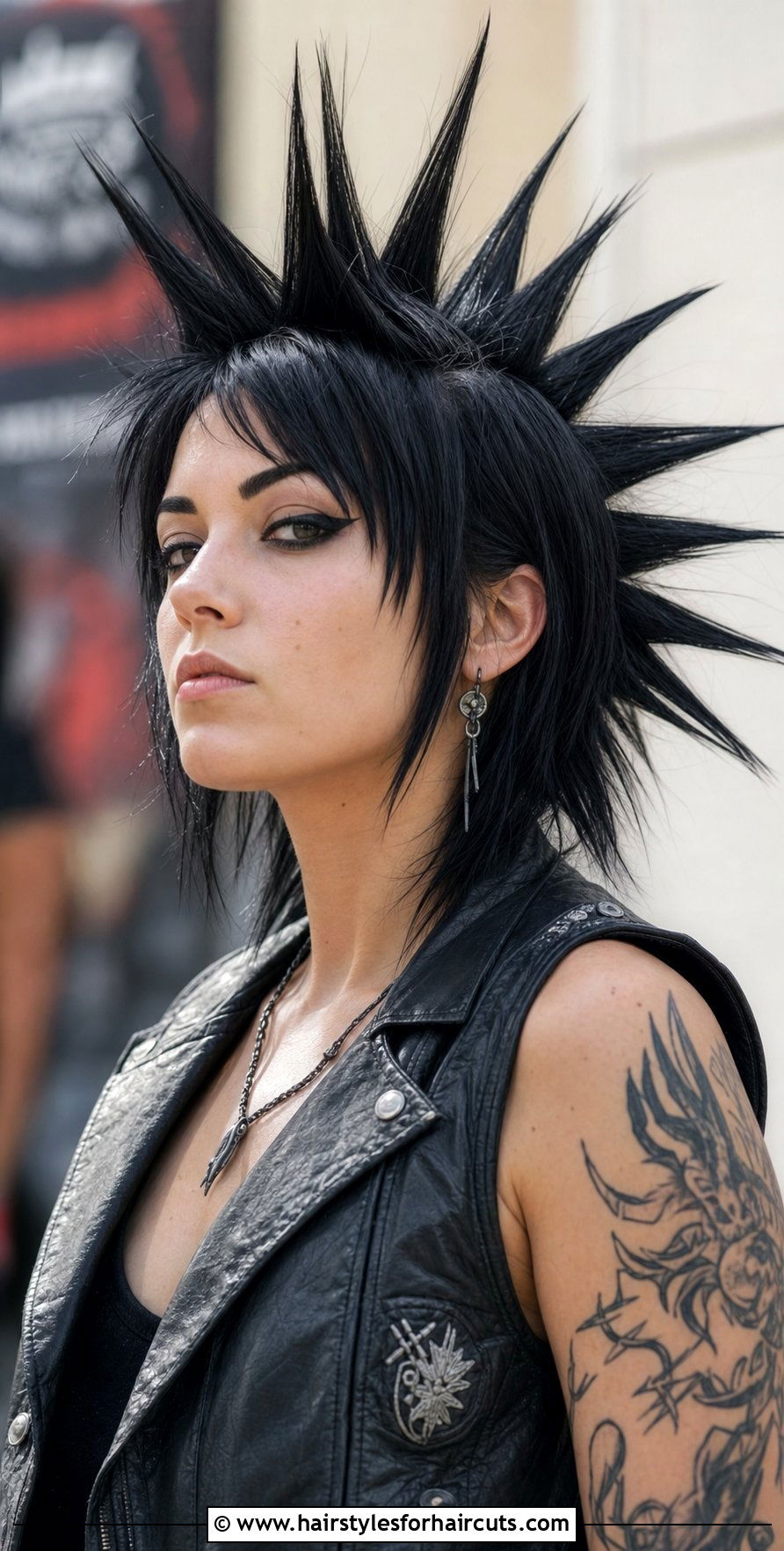 Spiked Gothic Medium Hair - 25 shoulder length goth hairstyles for medium hair - 25 shoulder length goth hairstyles for medium hair