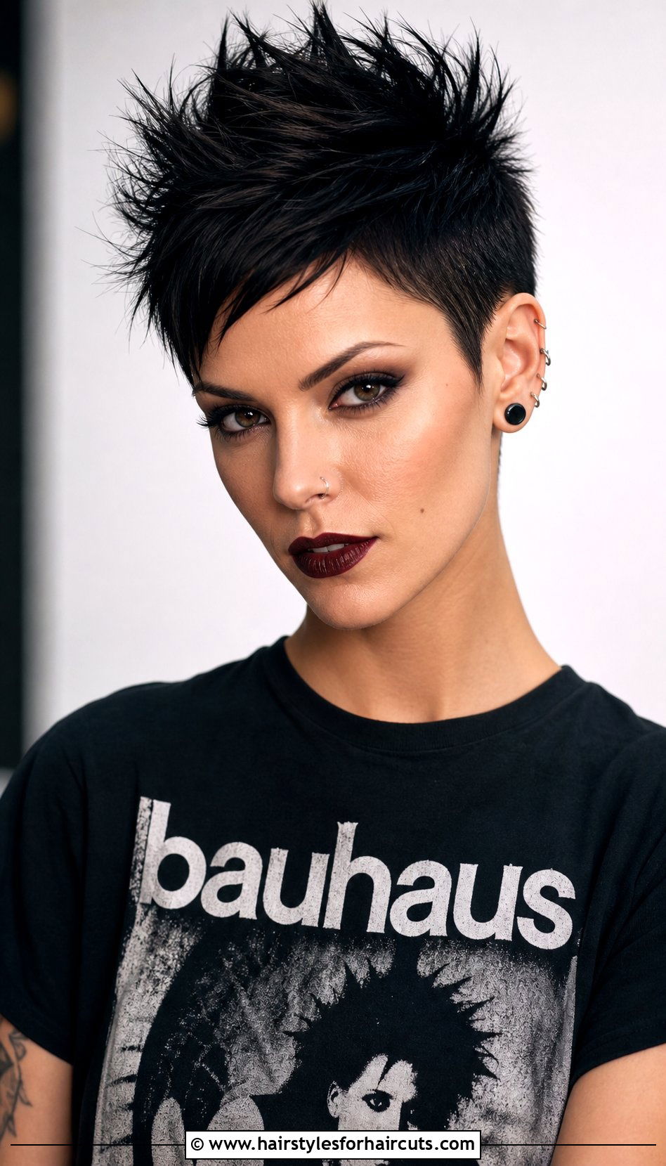 Spiky Goth Pixie - 25 goth hairstyles for short hair - 25 goth hairstyles for short hair