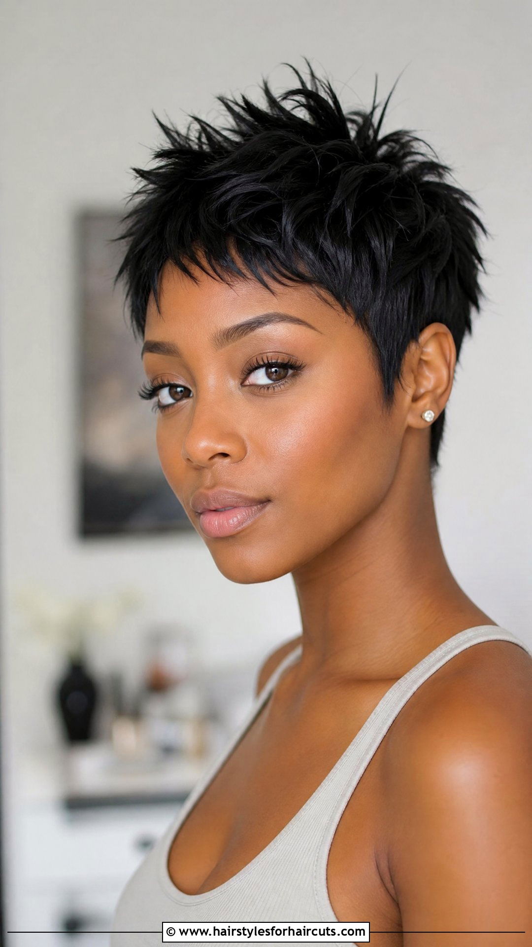 Spiky Pixie Cut - 25 freeze hairstyles black hair - 25 freeze hairstyles black hair