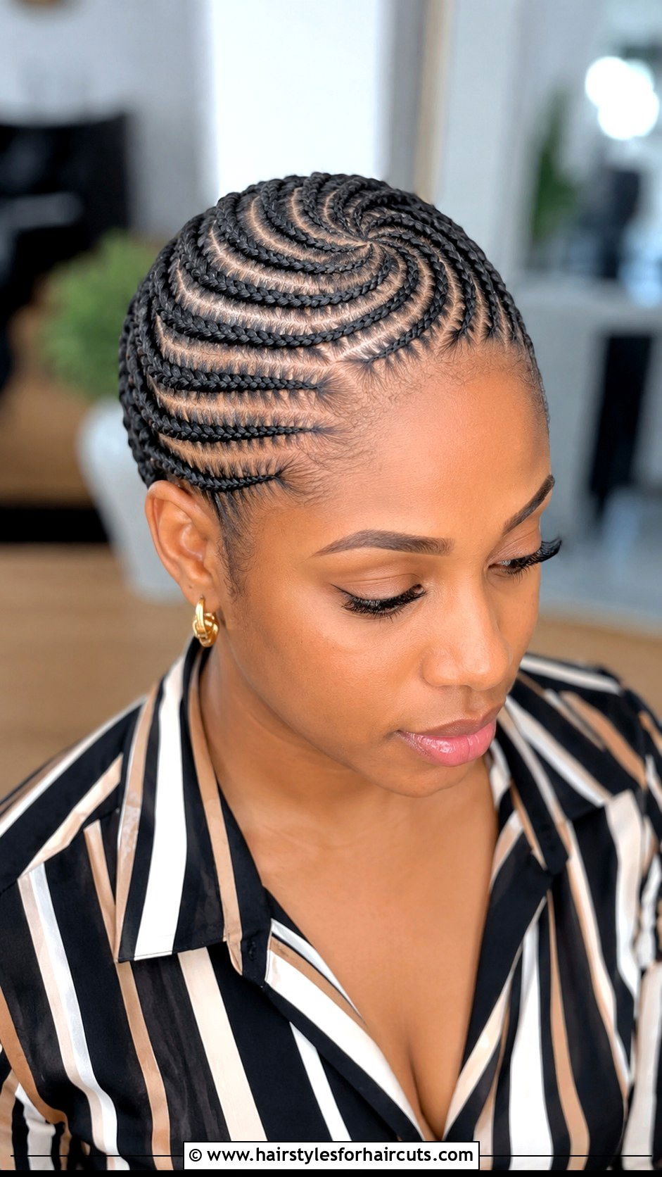 Spiral Cornrows - 25 corn row hairstyles - 25 corn row hairstyles