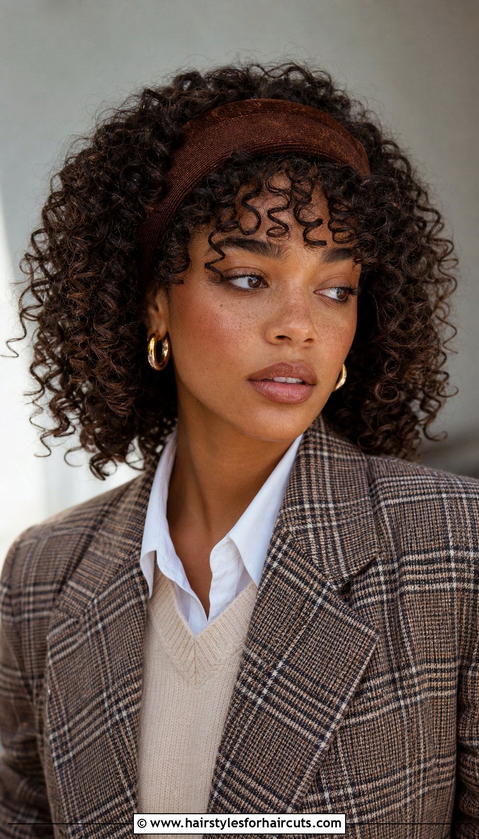 Spiral Curls With Headband - 25 spiral curl hairstyles for medium length hair - 25 spiral curl hairstyles for medium length hair