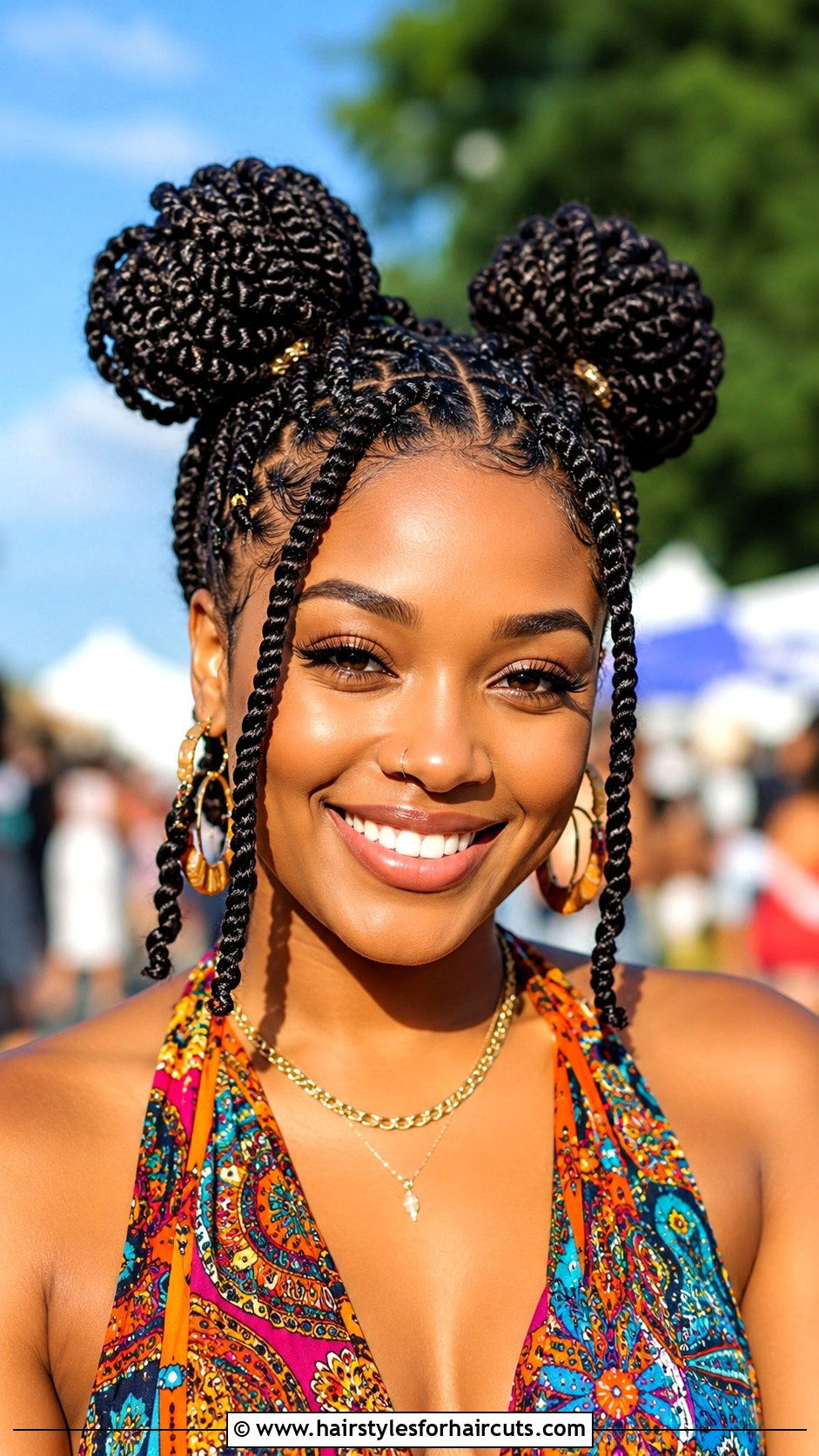 Spring Twist Space Buns - 25 hairstyles with one bundle of hair - 25 hairstyles with one bundle of hair