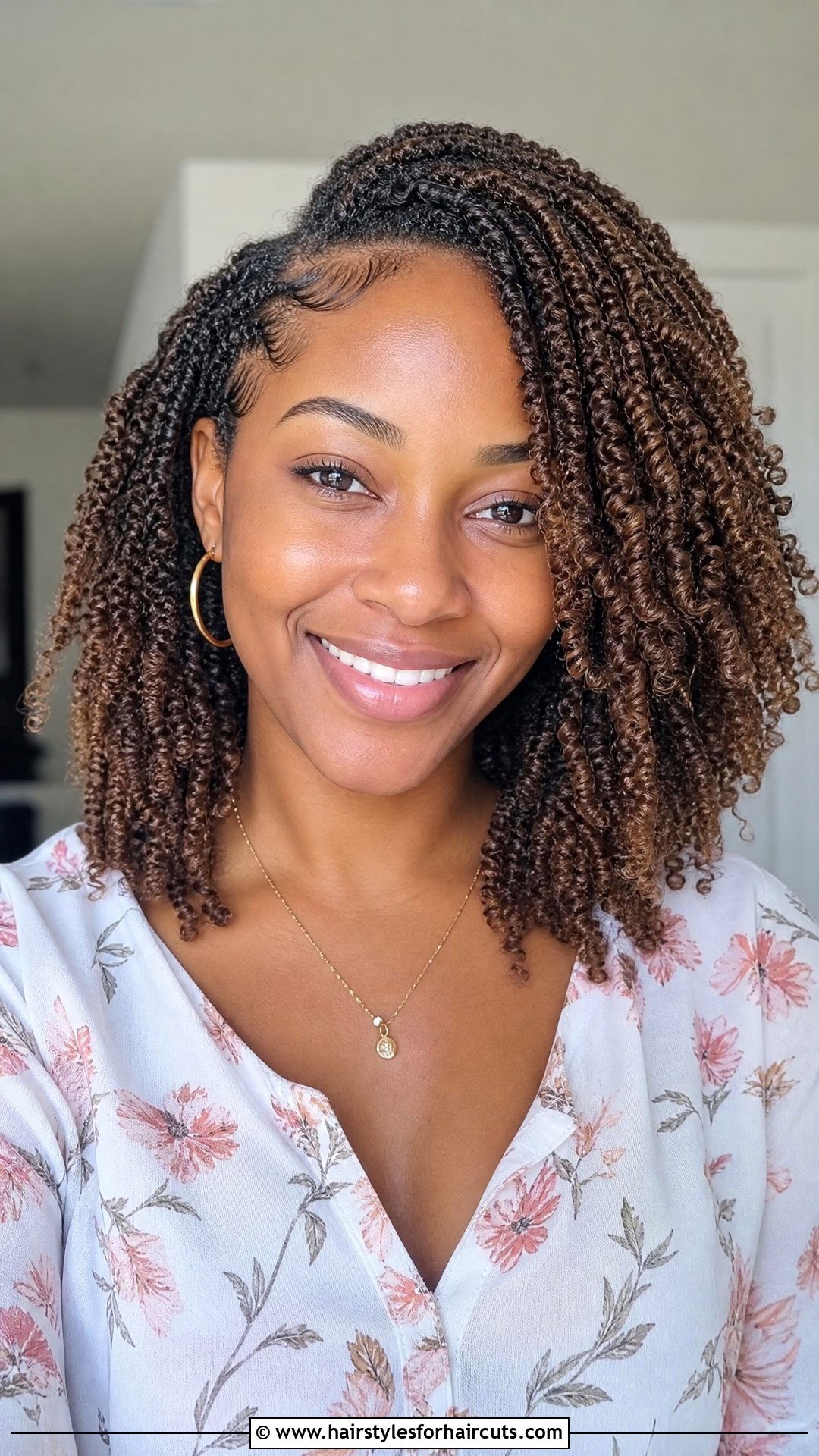 Spring Twists Side Part - 25 twist hairstyles for natural hair - 25 twist hairstyles for natural hair