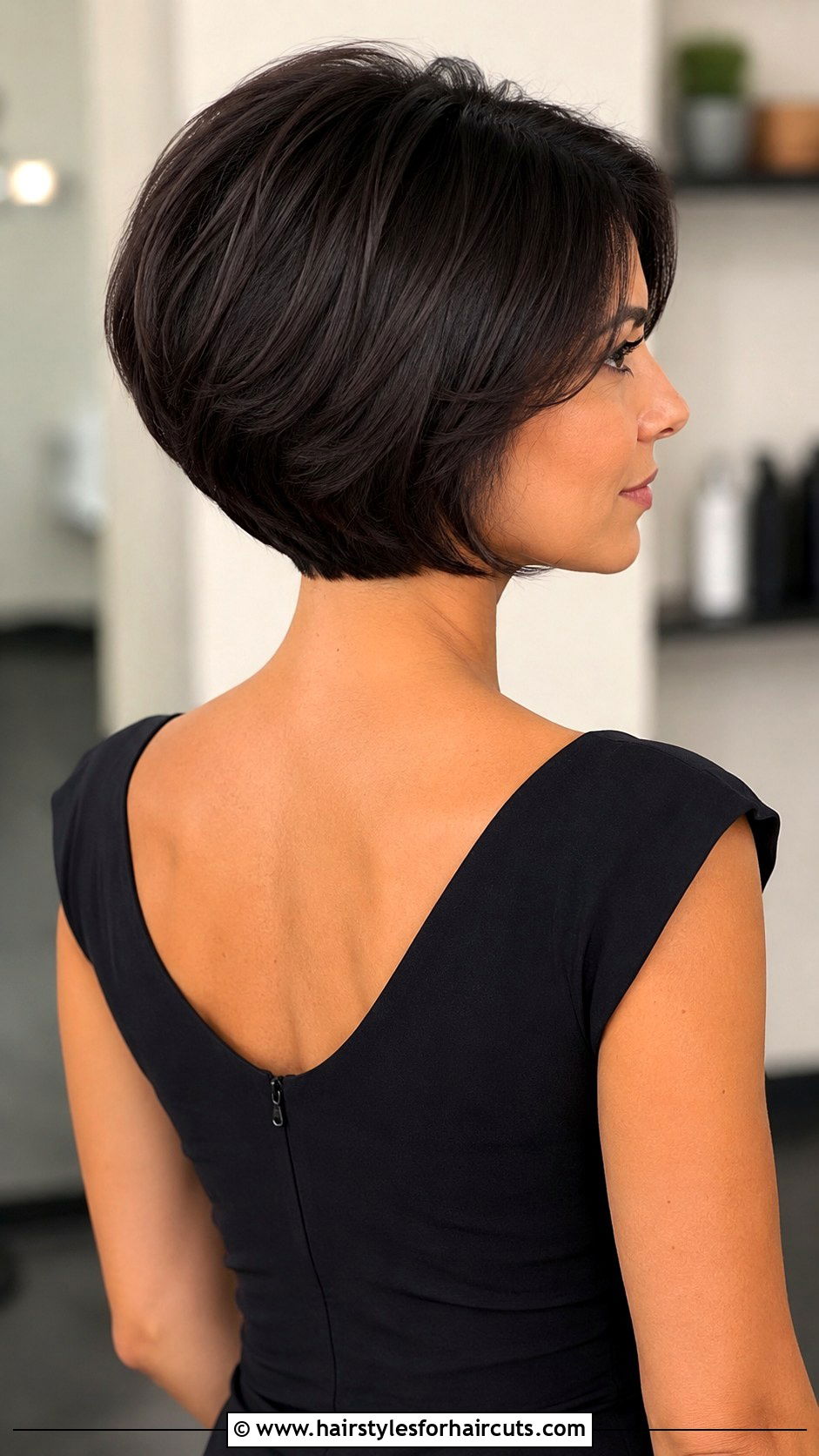 Stacked Bob - 25 bob haircuts dark hair - 25 bob haircuts dark hair