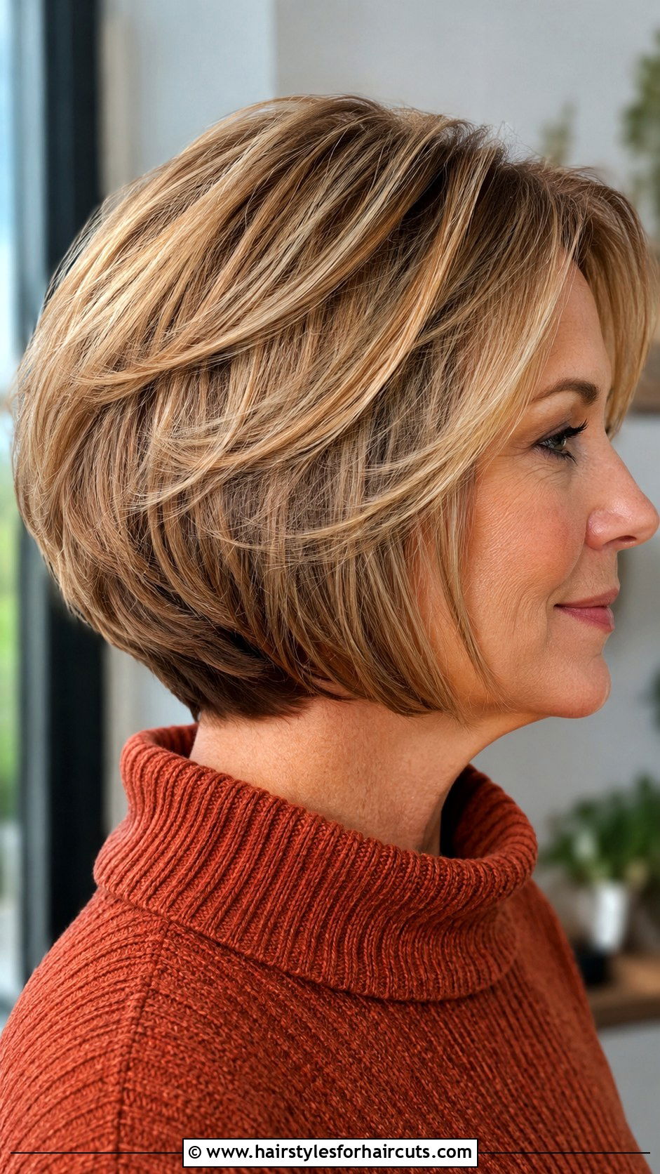Stacked Bob - 25 bob haircuts for over 50 - 25 bob haircuts for over 50
