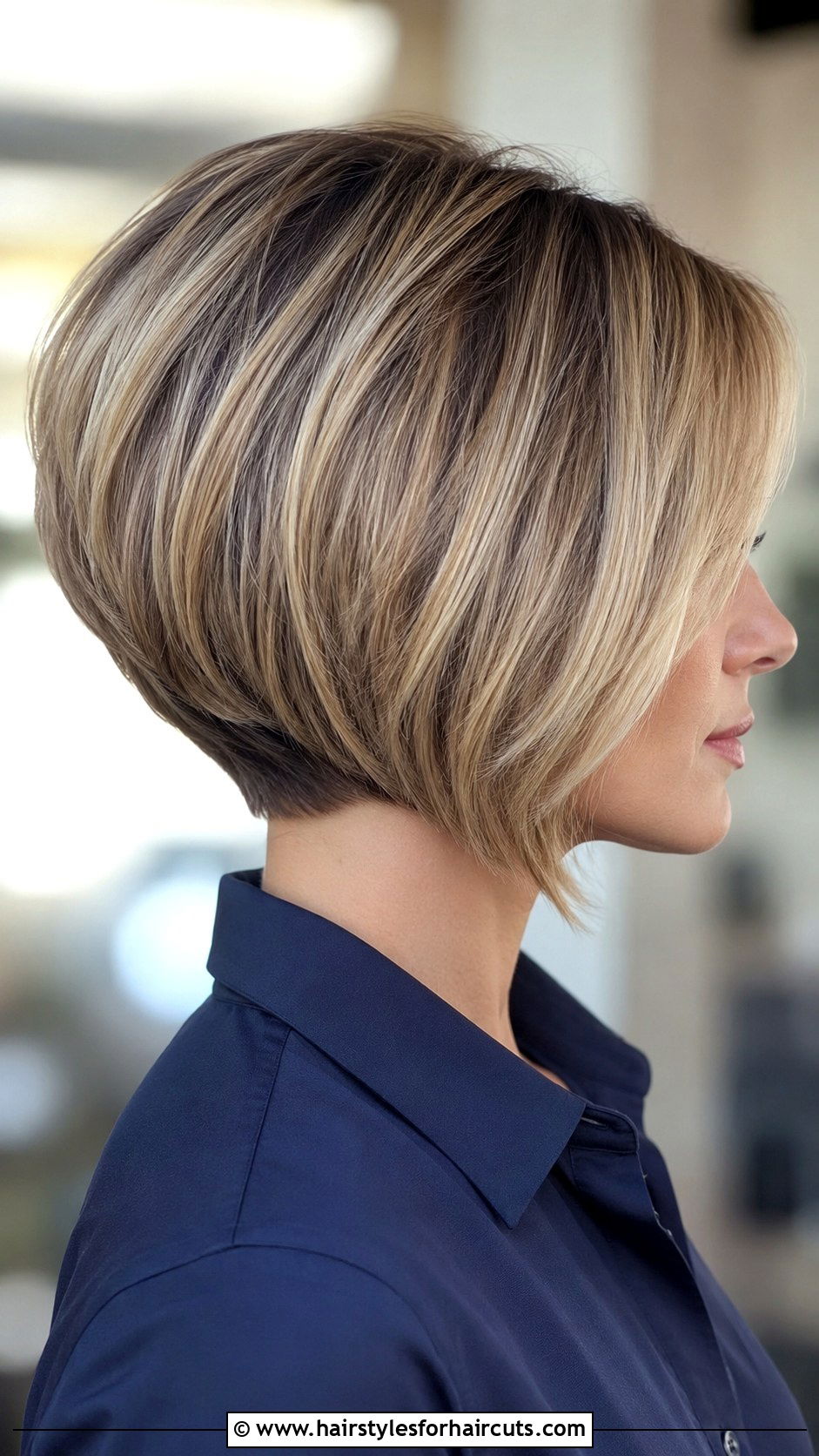 Stacked Bob - 25 haircuts for older women with fine hair - 25 haircuts for older women with fine hair