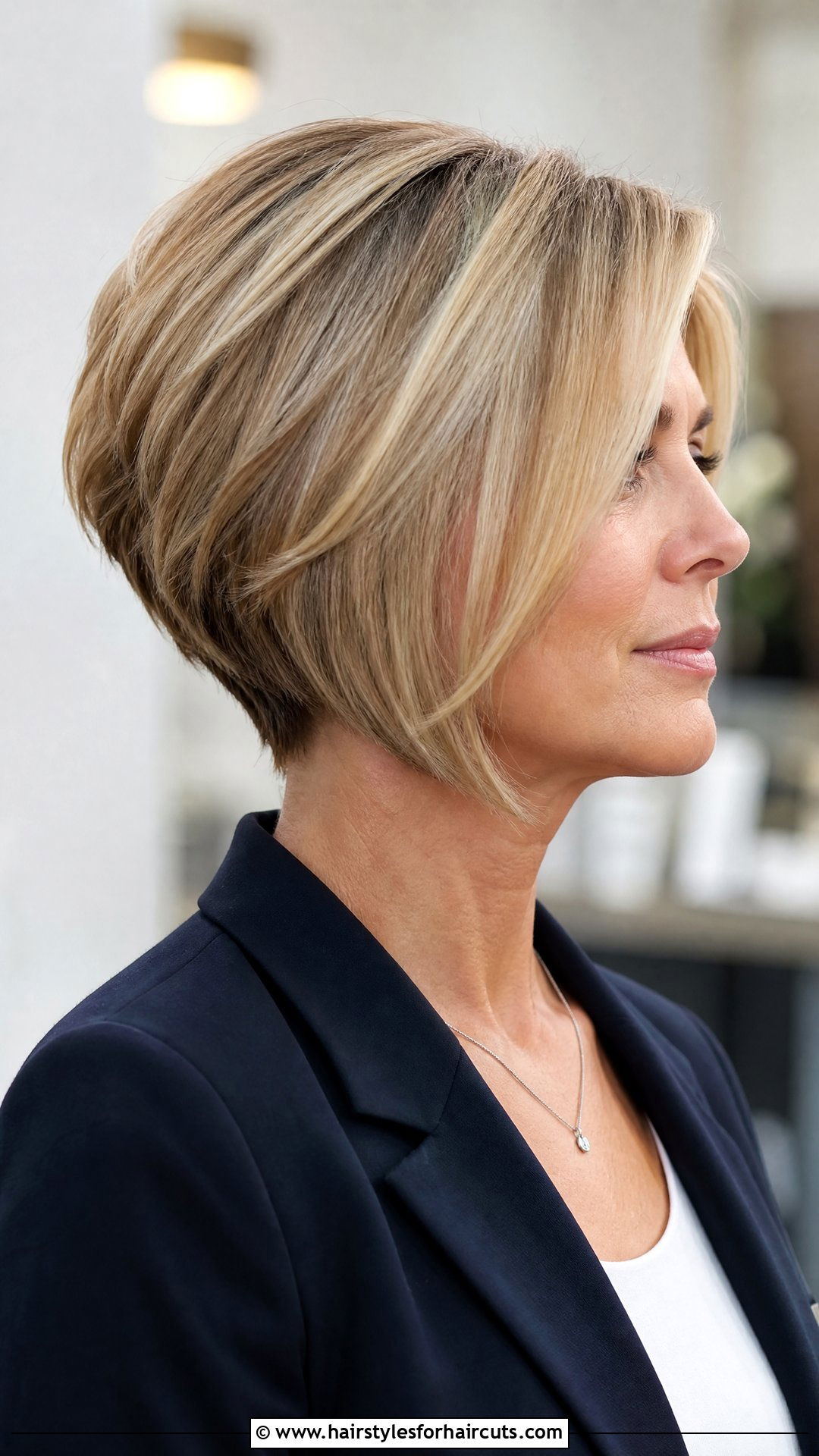 Stacked Bob - 25 medium length thin hair hairstyles - 25 medium length thin hair hairstyles