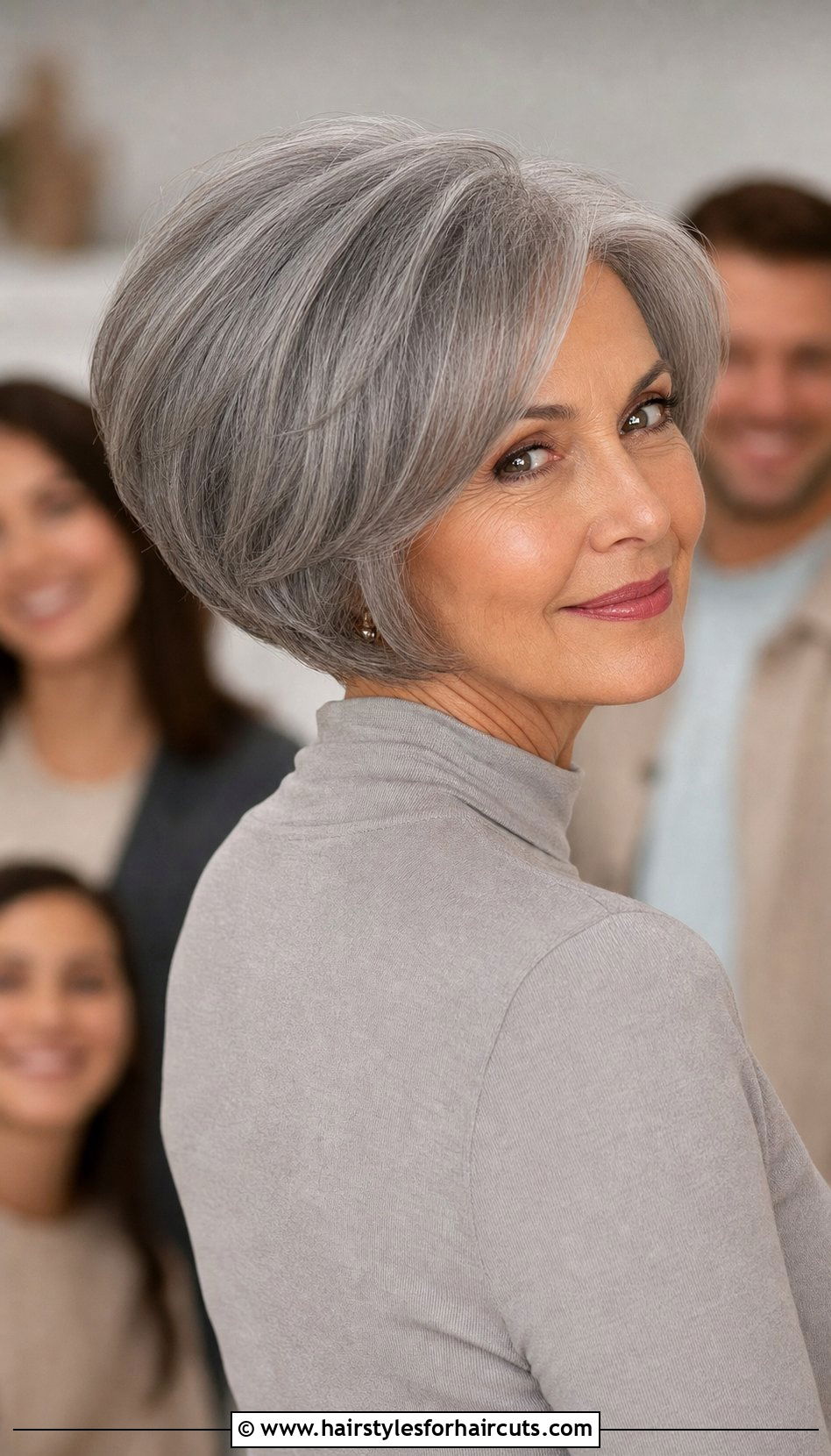 Stacked Bob For Grey Hair - 25 medium length hairstyles for grey hair - 25 medium length hairstyles for grey hair