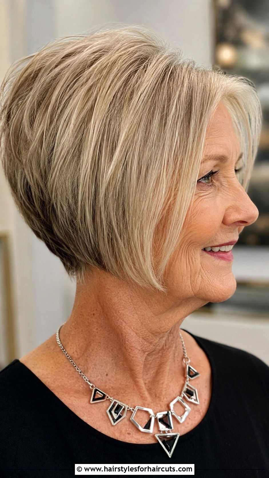 Stacked Bob Haircut - 25 haircuts for women over 65 - 25 haircuts for women over 65