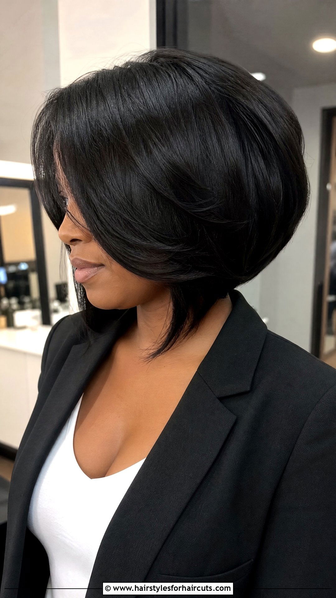 Stacked Bob Track Weave - 25 track hairstyles for black hair - 25 track hairstyles for black hair