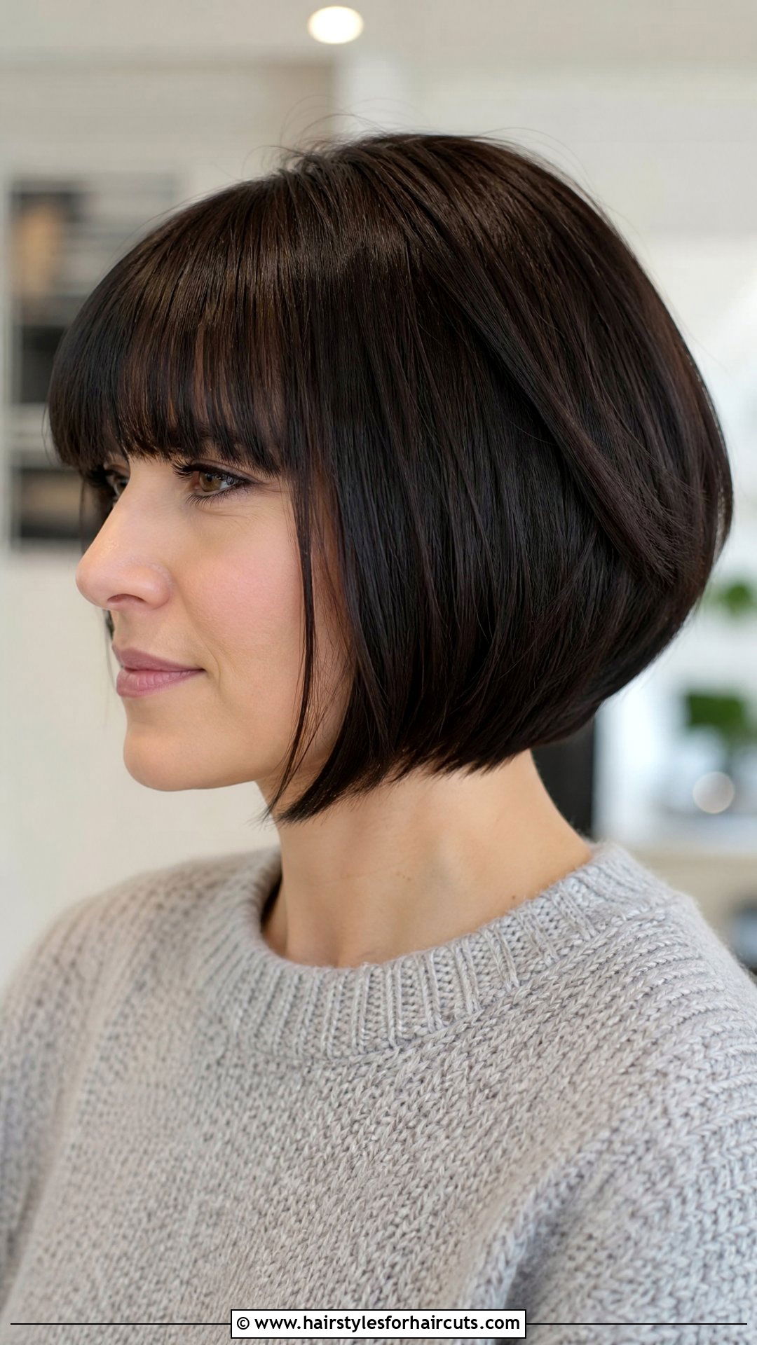 Stacked Bob With Bangs - 25 stacked bob haircuts for fine hair - 25 stacked bob haircuts for fine hair