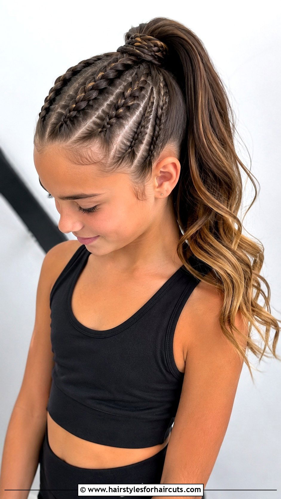 Stacked Braided Ponytail - 25 4th grade hairstyles - 25 4th grade hairstyles