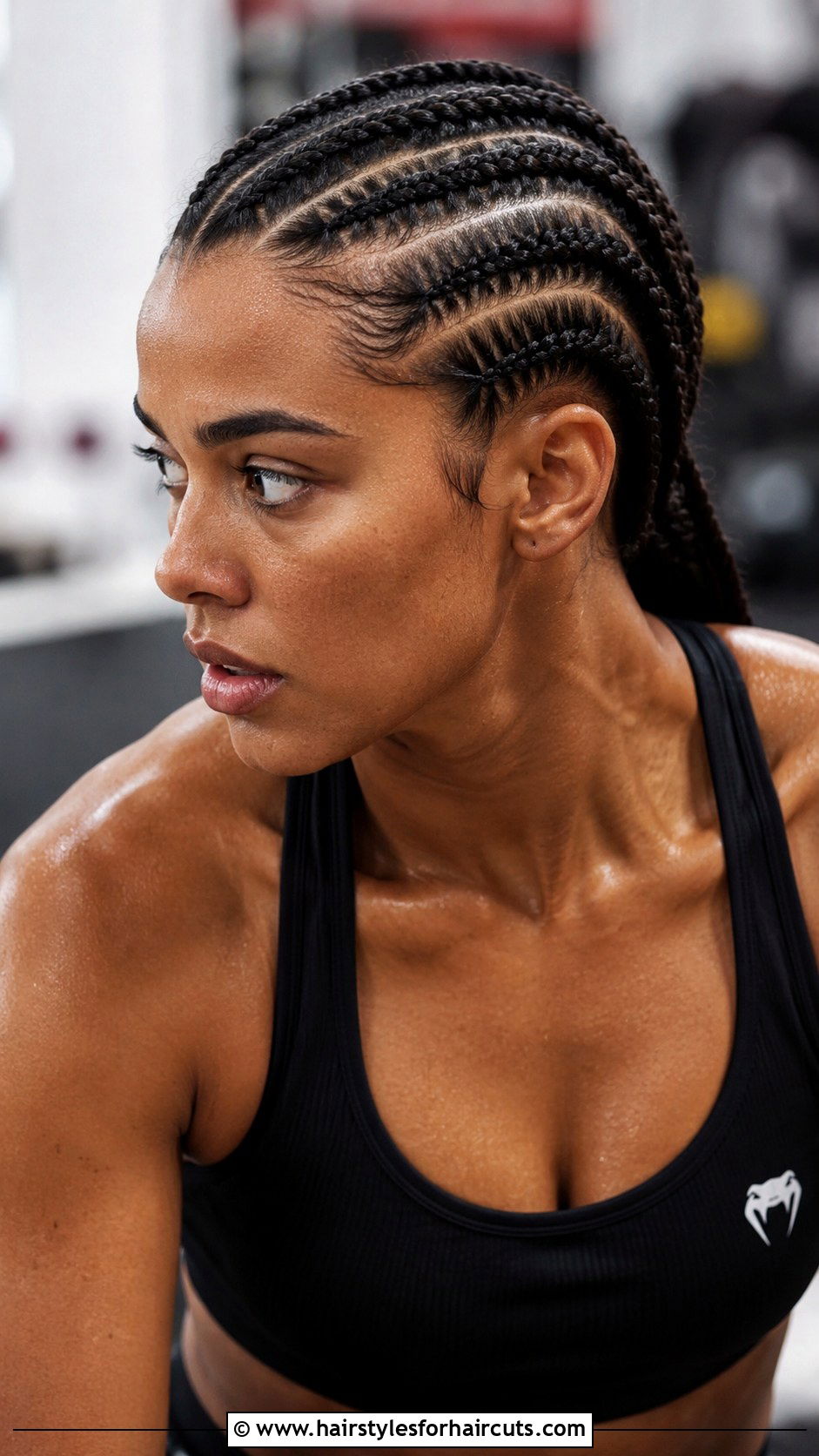 Stacked Braids - 25 gym hairstyles for long hair - 25 gym hairstyles for long hair