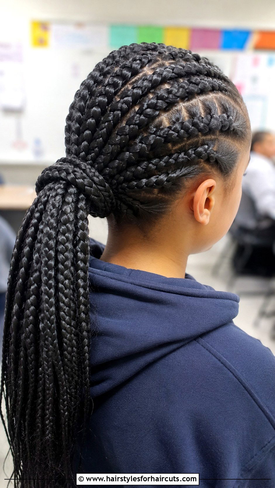 Stacked Braids Ponytail - 25 child hairstyles girl for school - 25 child hairstyles girl for school