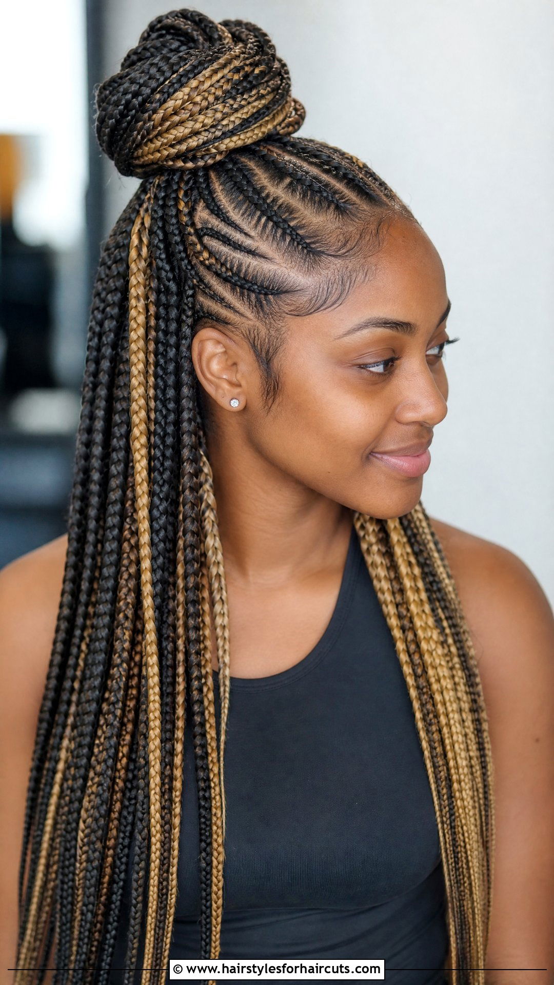 Stacked Braids With Synthetic Hair - 25 softball hairstyles with fake hair - 25 softball hairstyles with fake hair