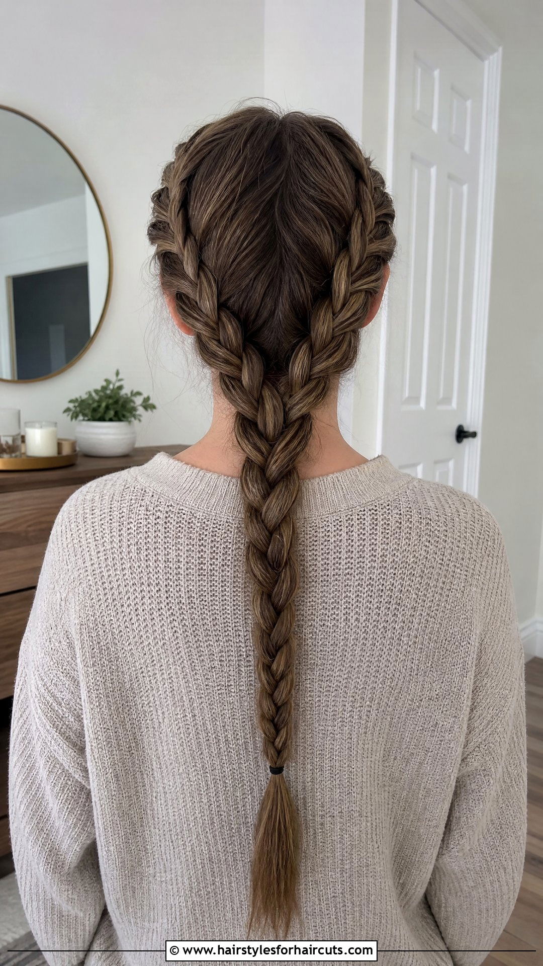 Stacked Braids - 25 beginner easy hairstyles for wet hair - 25 beginner easy hairstyles for wet hair
