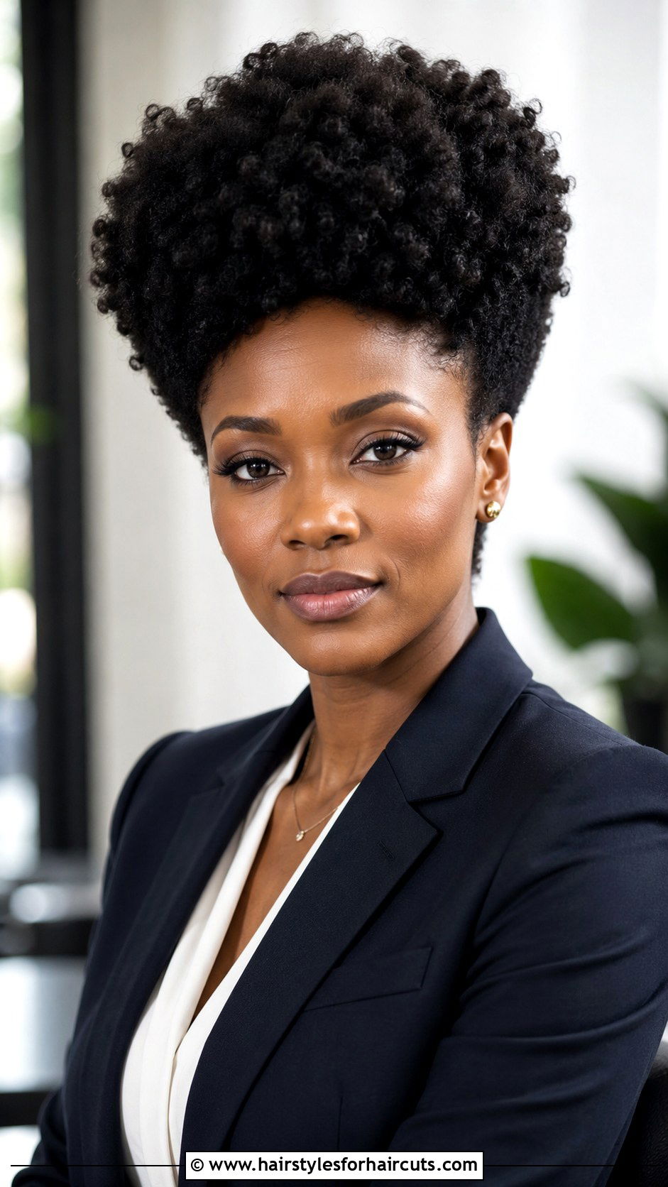 Stacked Coily Afro - 25 coily hairstyles - 25 coily hairstyles