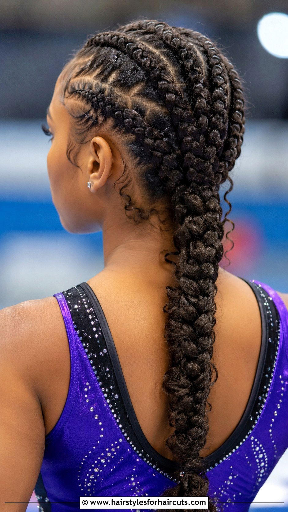 Stacked Curly Braids - 25 cute sporty hairstyles for curly hair - 25 cute sporty hairstyles for curly hair