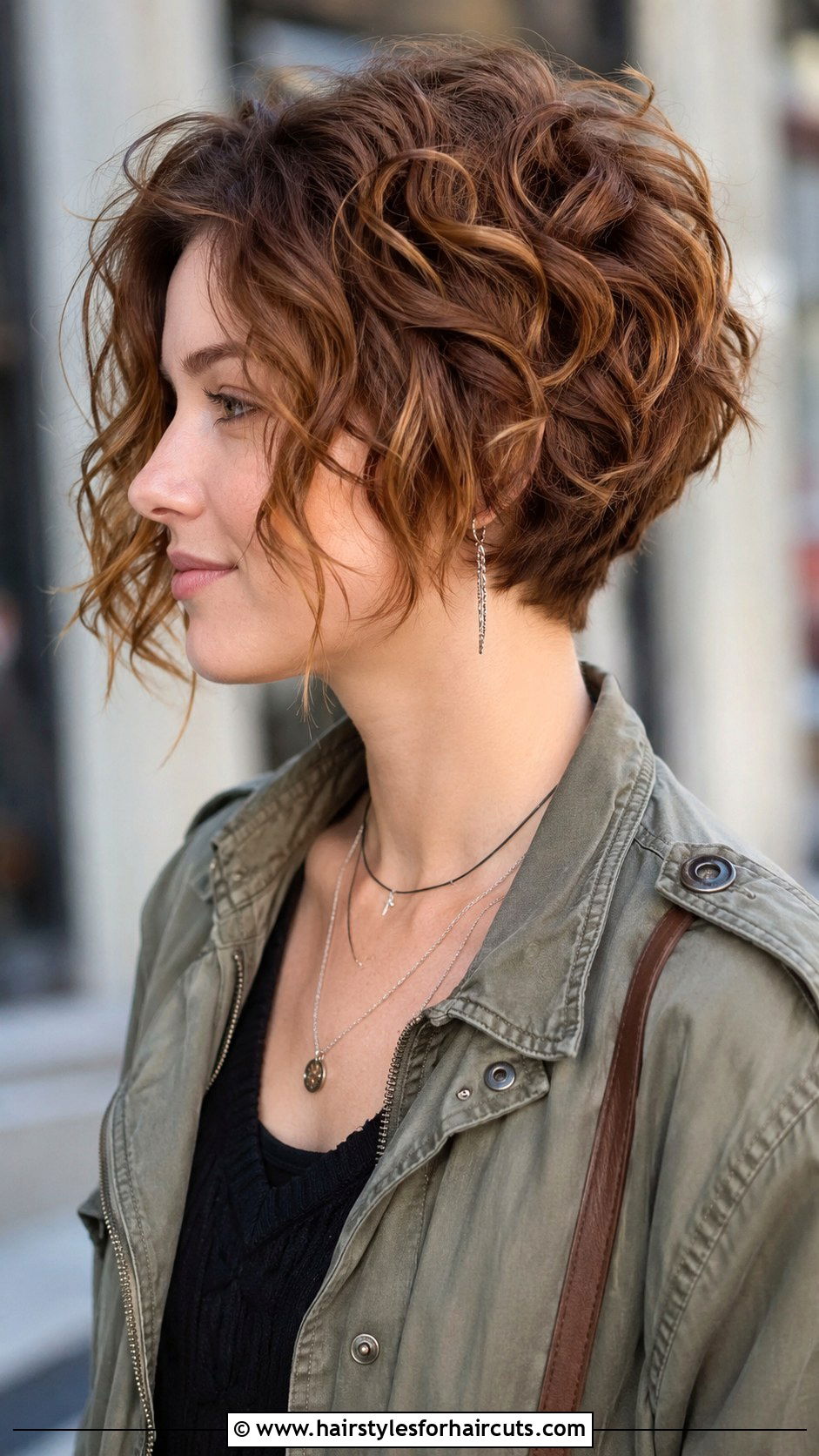 Stacked Curly Pixie Bob Hybrid - 25 stacked haircuts for curly hair - 25 stacked haircuts for curly hair