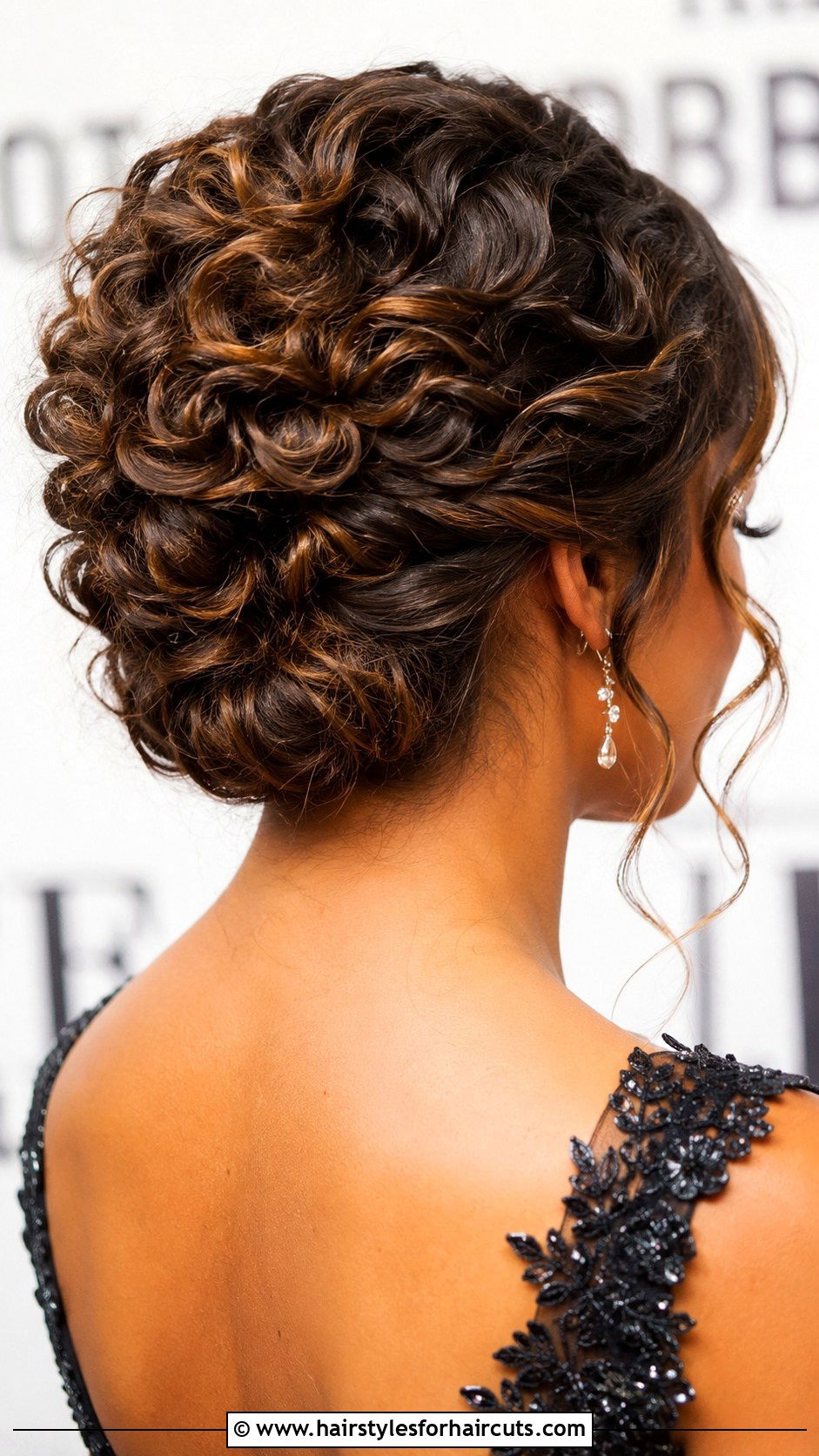 Stacked Curly Updo - 25 curly updo hairstyles for black hair - 25 curly updo hairstyles for black hair