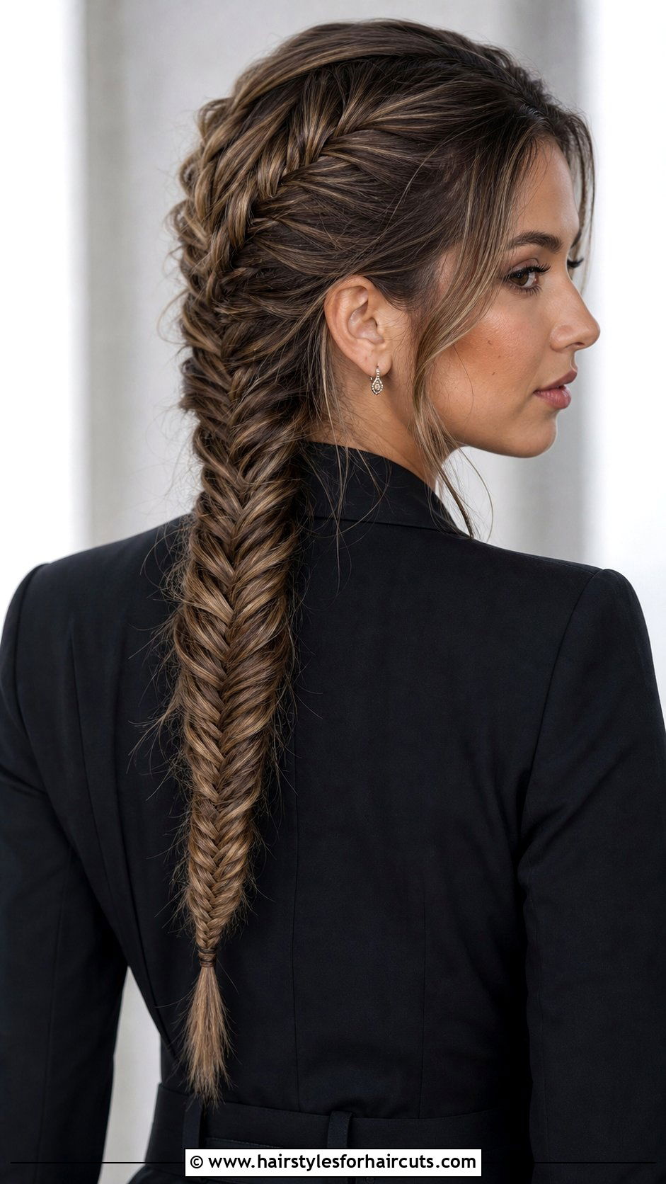 Stacked Fishtail Braid - 25 fun braided hairstyles for long hair - 25 fun braided hairstyles for long hair