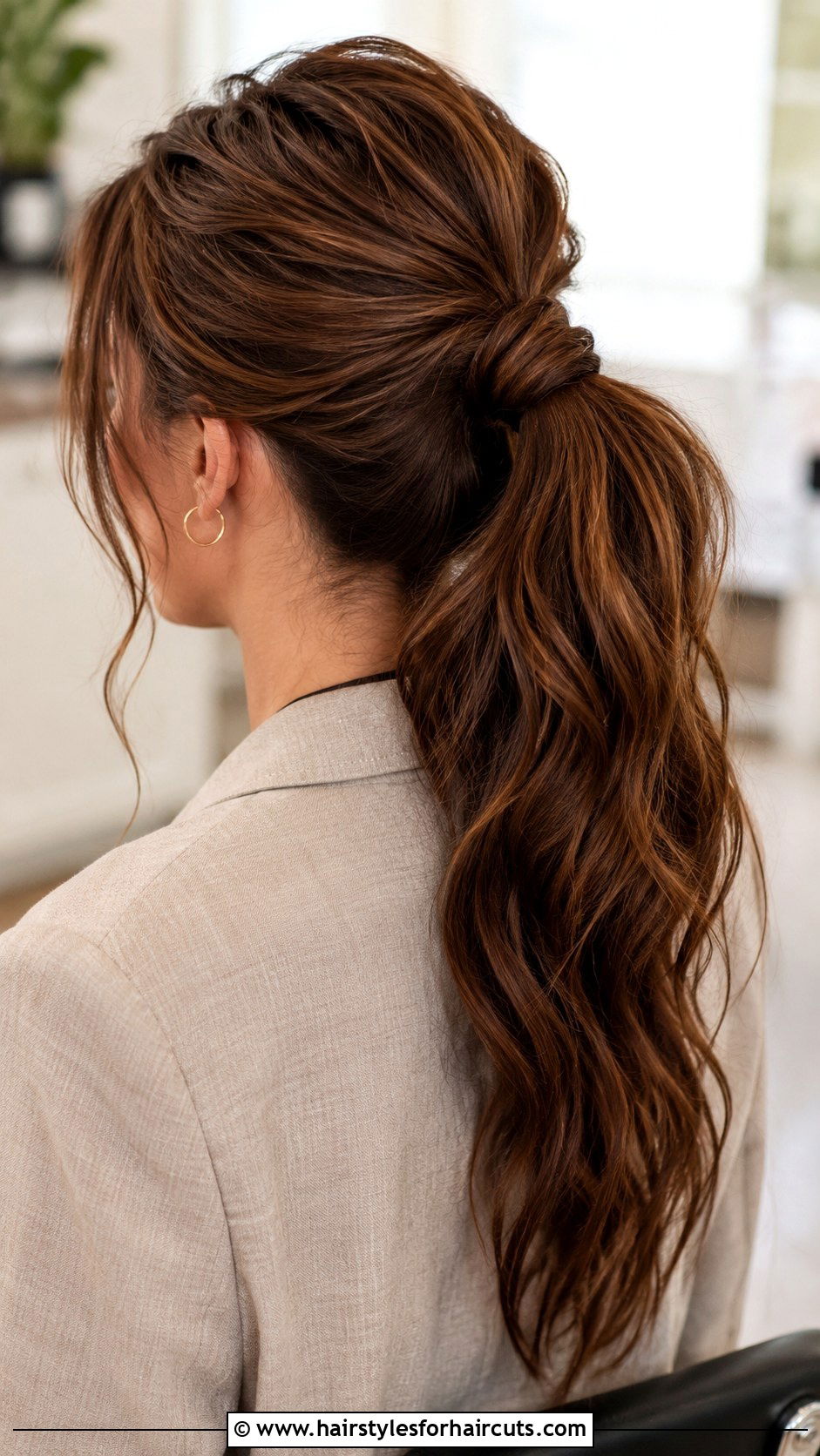 Stacked Hair Loop Ponytail - 25 hair loop hairstyles - 25 hair loop hairstyles